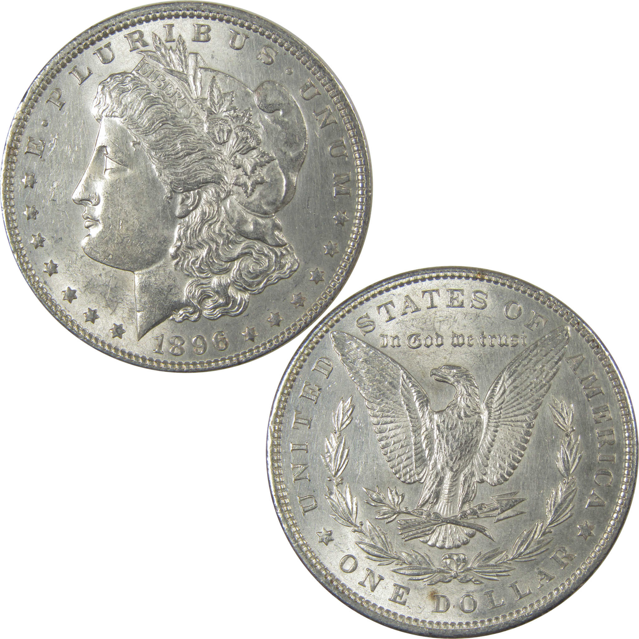 1896 Morgan Dollar AU About Uncirculated Silver $1 Coin SKU:CPC1030 - Morgan coin - Morgan silver dollar - Morgan silver dollar for sale - Profile Coins &amp; Collectibles