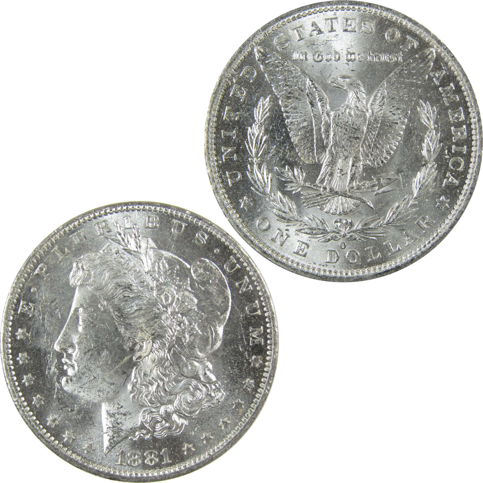 1881 O Morgan Silver Dollar Uncirculated Mint State $1 Coin SKU:I27701