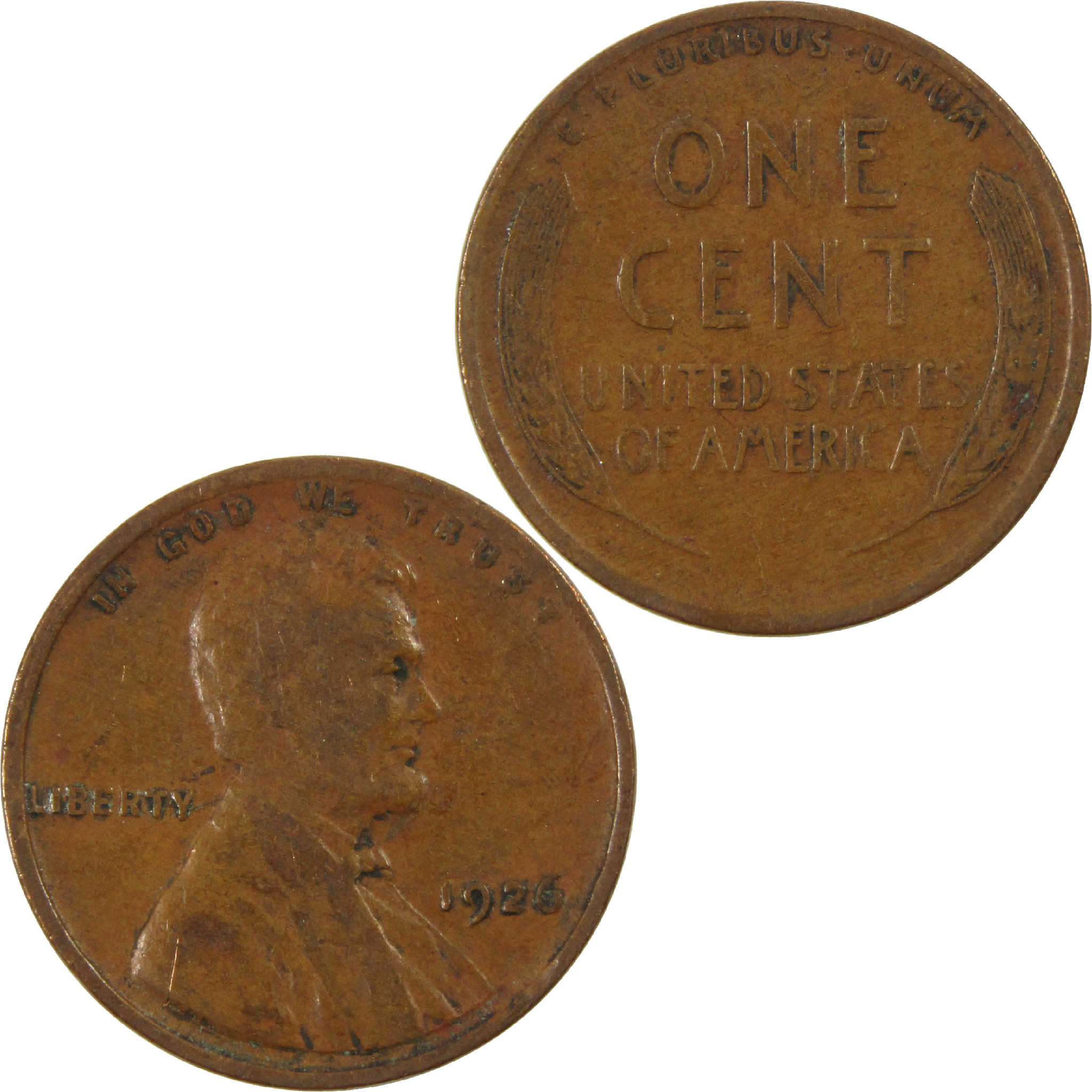 1926 Lincoln Wheat Cent G Good Penny 1c Coin