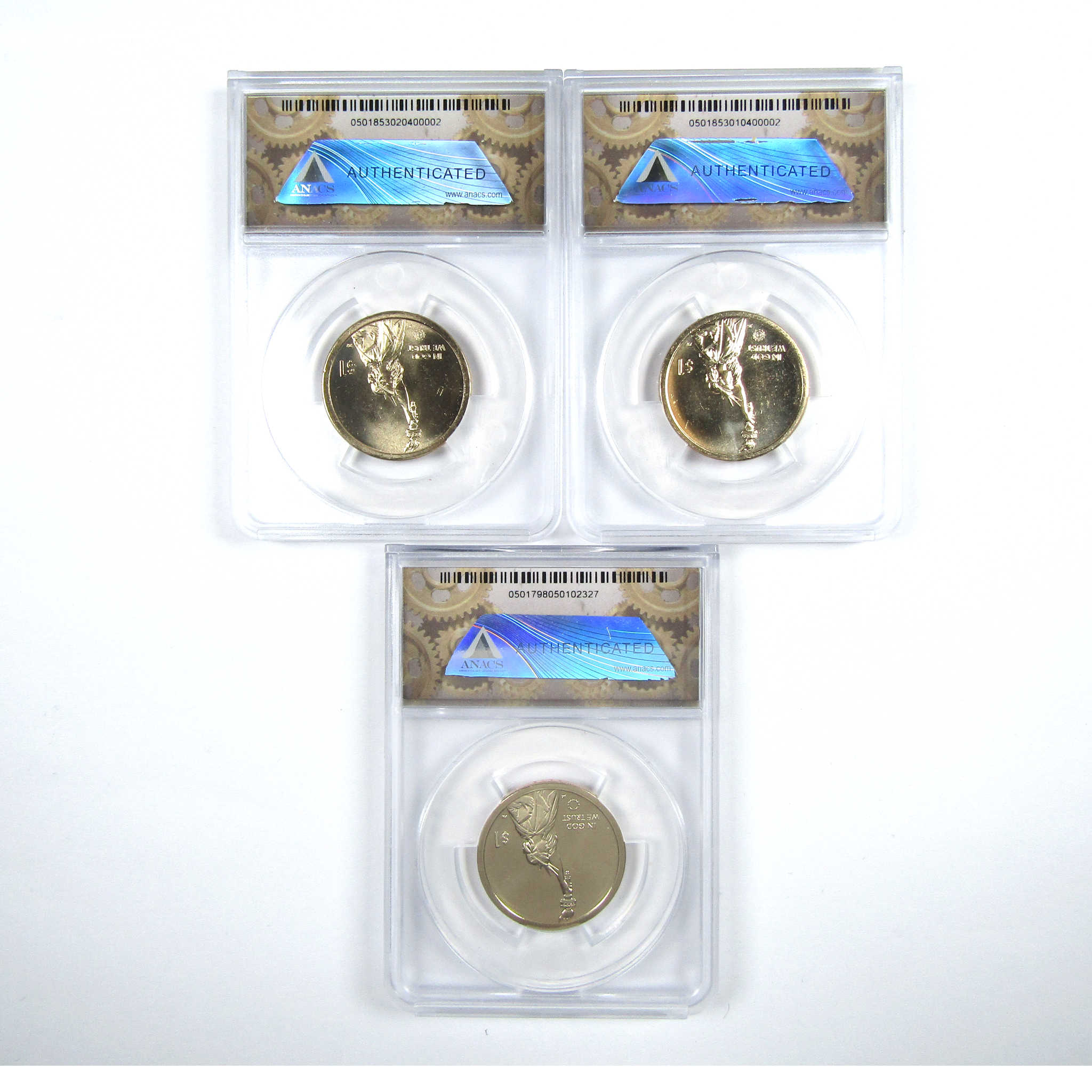 2019 PDS Light Bulb American Innovation 3 Coin Set ANACS SKU:CPC6118