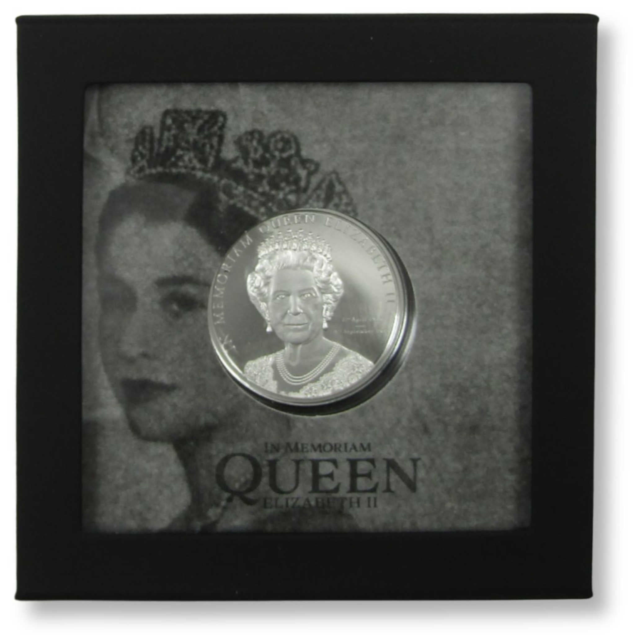 2022 Cook Islands $5 1 oz Silver Queen Elizabeth II In Memoriam Proof