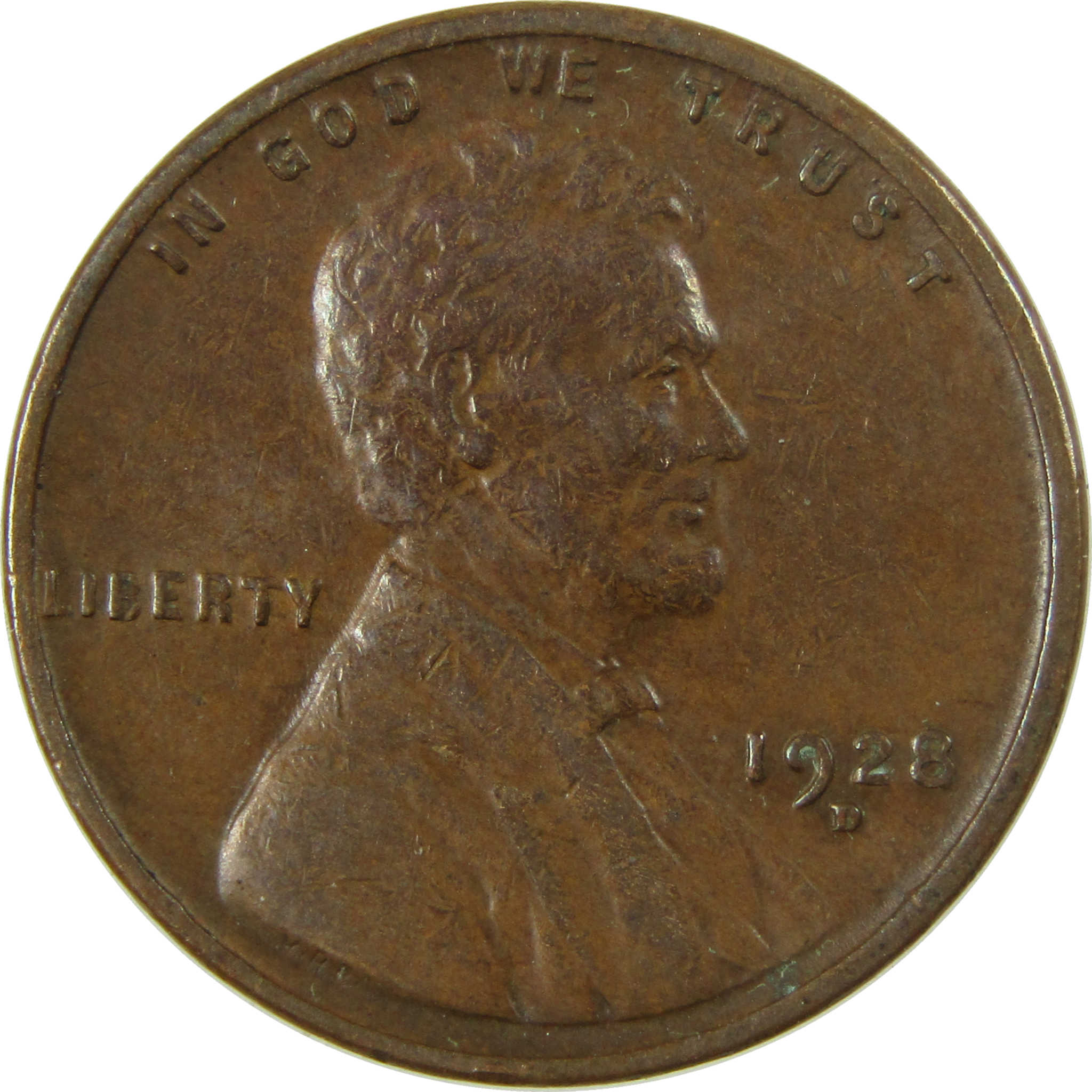 1928 D Lincoln Wheat Cent VF Very Fine Penny 1c Coin SKU:I27588