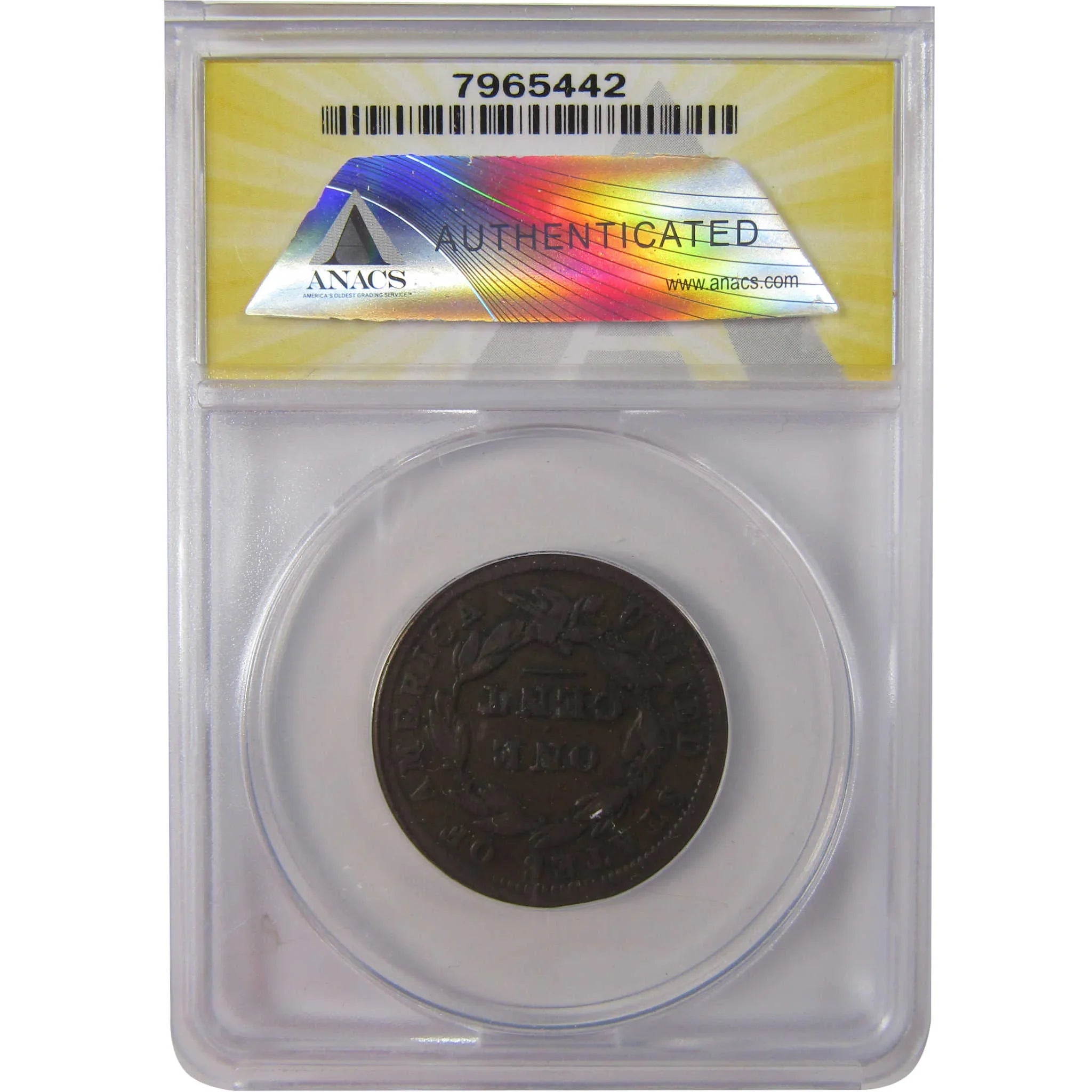 1838 Coronet Head Copper Large Cent VF 20 ANACS Penny SKU:I25624