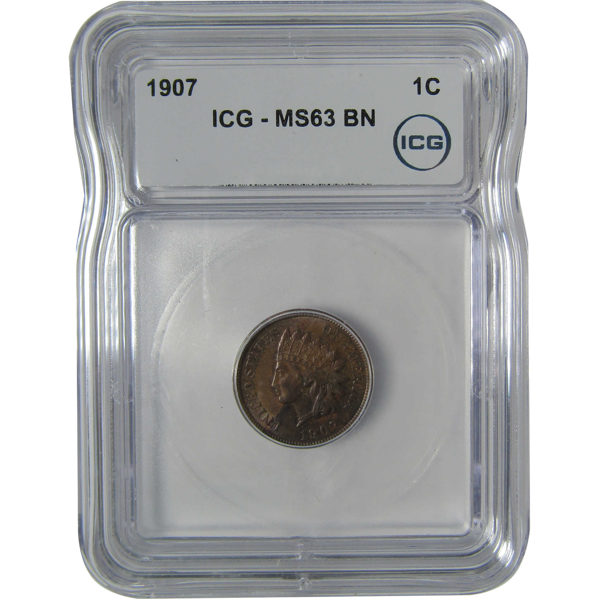 1907 Indian Head Cent MS 63 BN ICG Penny Uncirculated SKU:I22955