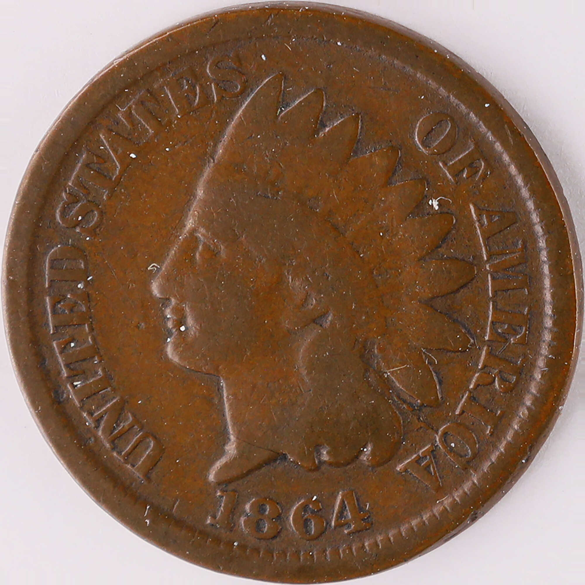 1864 Type 2 Indian Head Cent AG About Good Copper-Nickel SKU:I12042