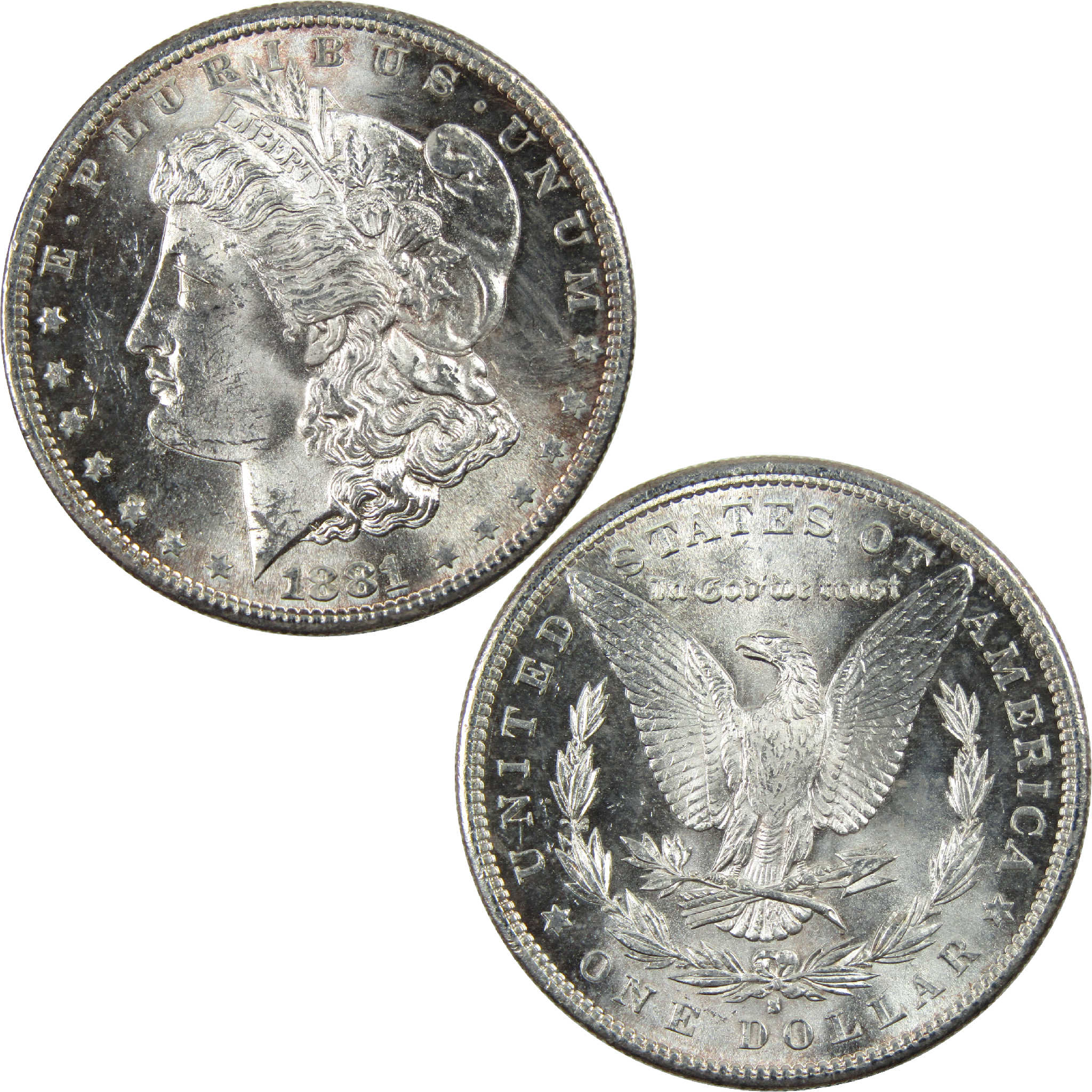 1881 S Morgan Dollar Uncirculated Silver $1 Coin SKU:I11809 - Morgan coin - Morgan silver dollar - Morgan silver dollar for sale - Profile Coins &amp; Collectibles