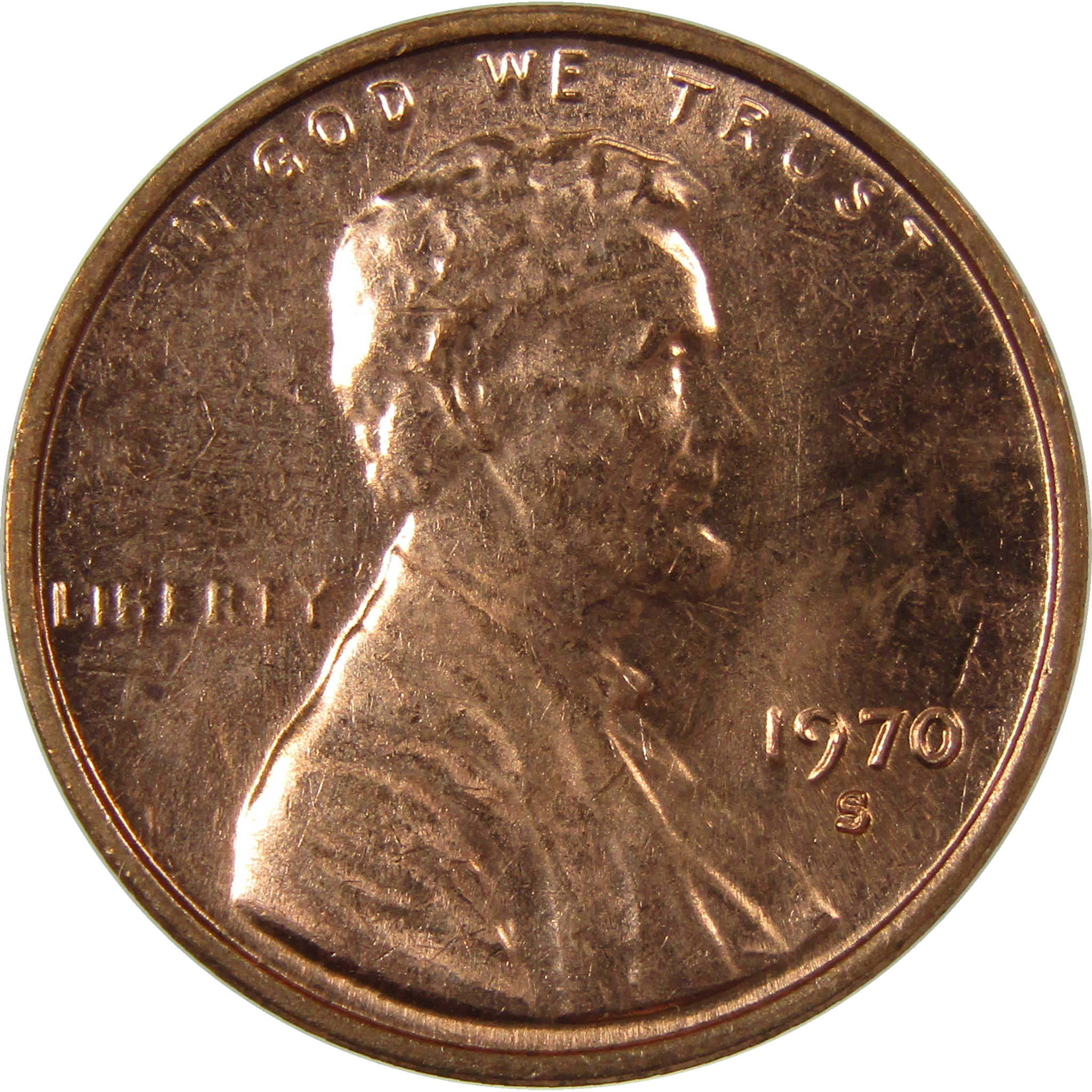 1970 S Small Date Lincoln Memorial Cent Uncirculated SKU:I27836
