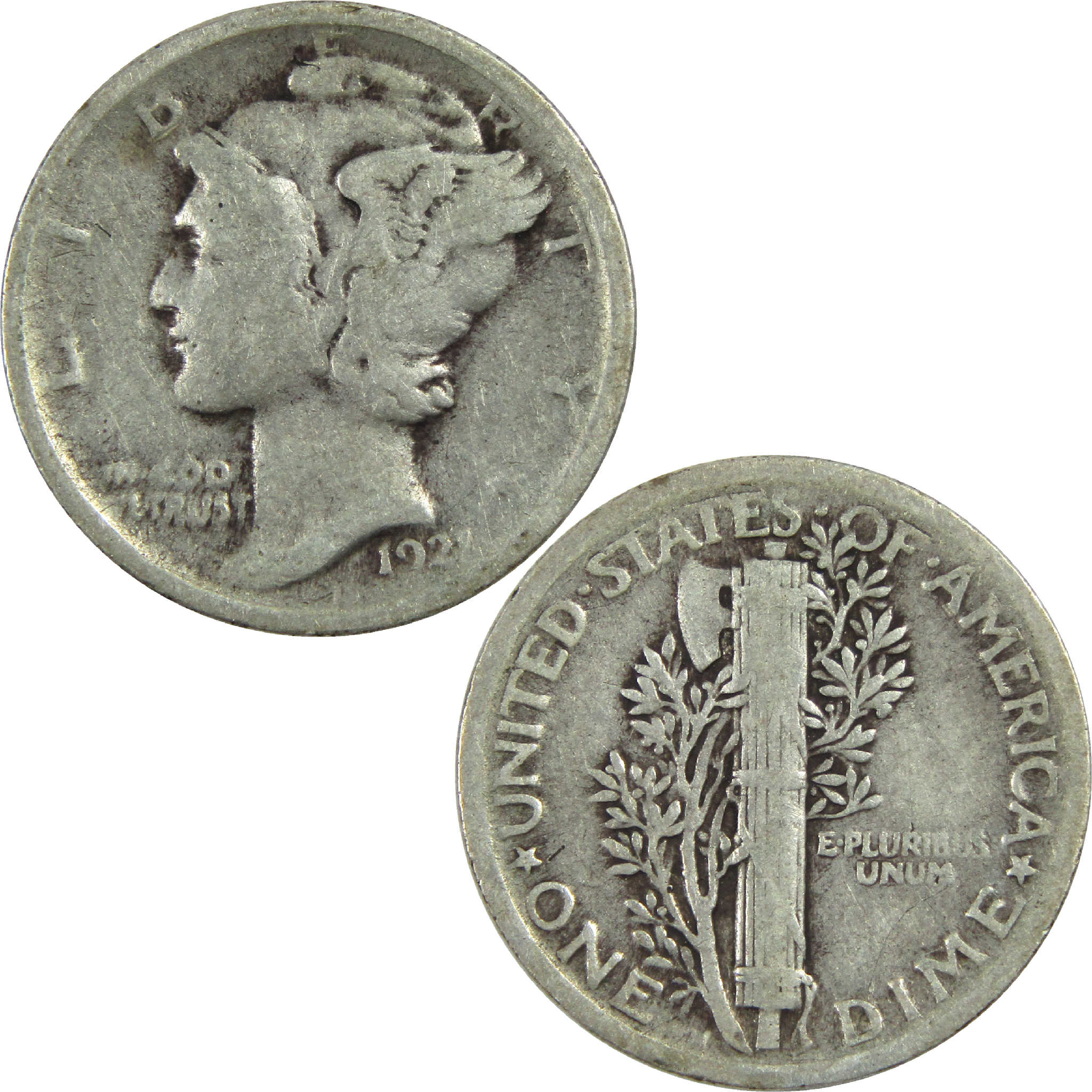 1921 Mercury Dime VG Very Good Silver 10c Coin SKU:I13562