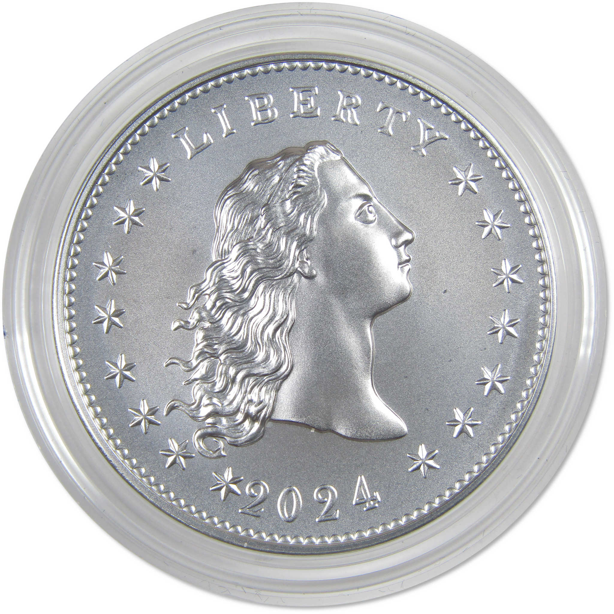 2024 Flowing Hair 230th Anniversary 1 oz Silver Medal OGP SKU:OPC202