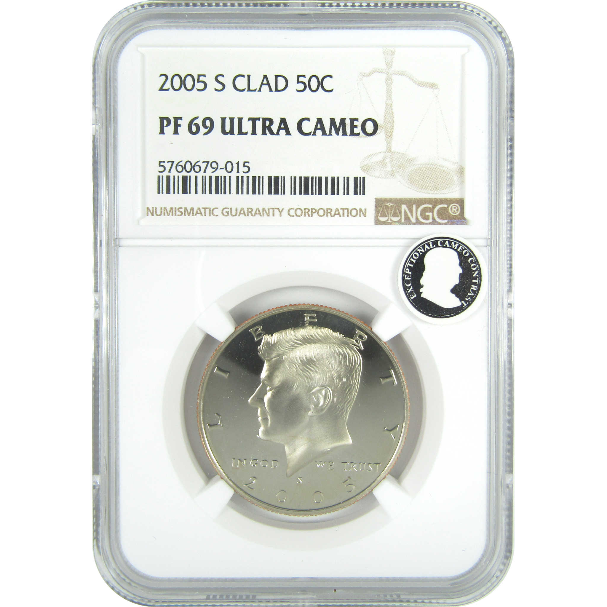 2005 S Kennedy Half Dollar PF 69 UCAM NGC Clad Proof 50c SKU:CPC9605