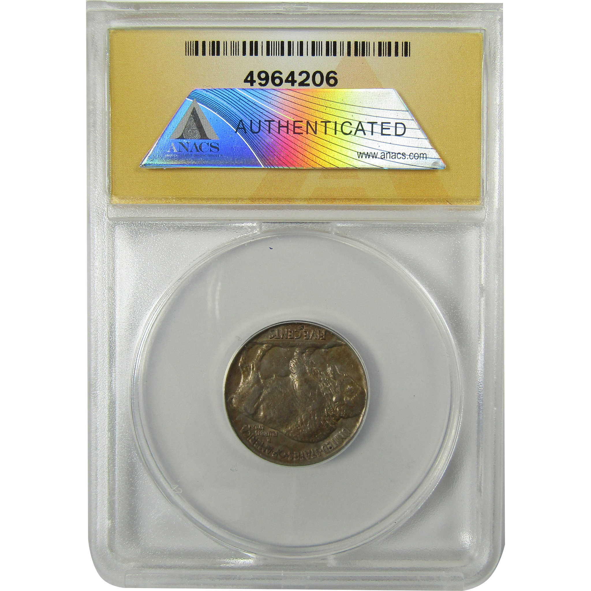 1930 S Indian Head Buffalo Nickel AU 53 ANACS 5c Coin SKU:CP1653