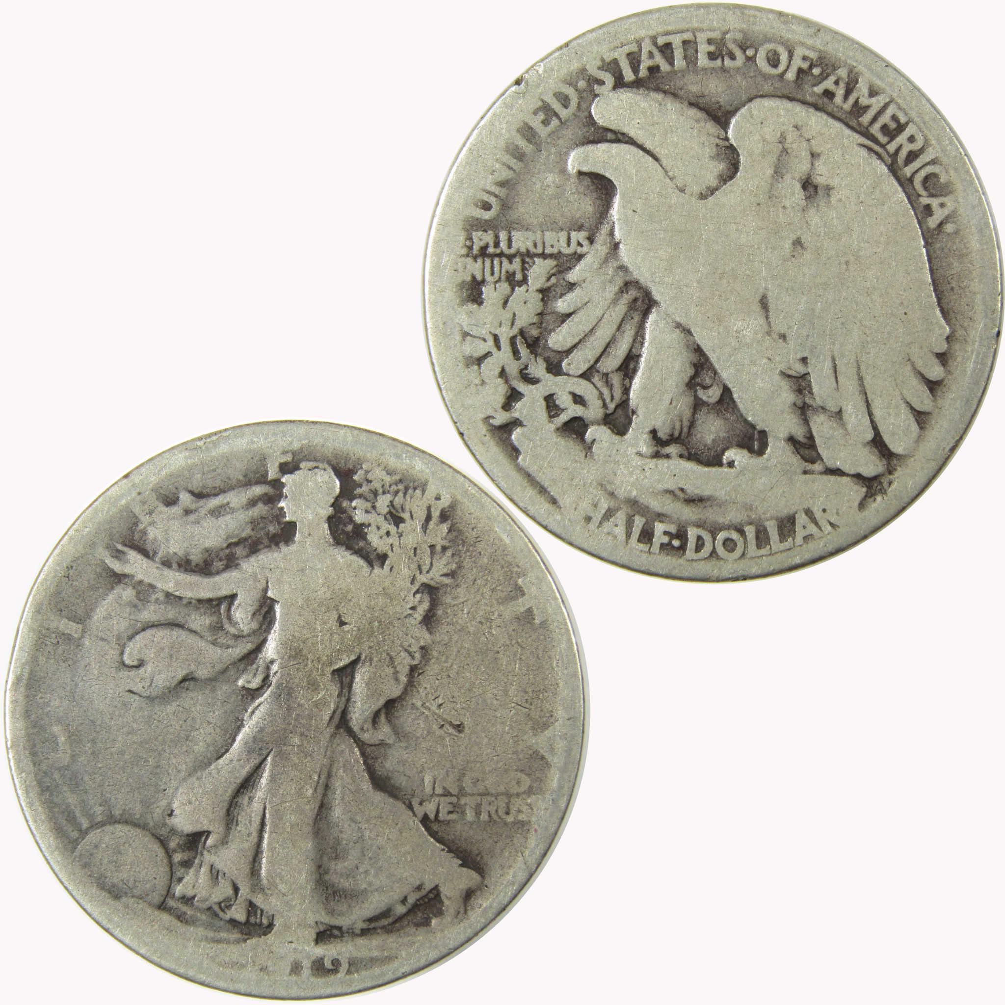 1919 Liberty Walking Silver Half Dollar G Good 50c Coin SKU:CP1467