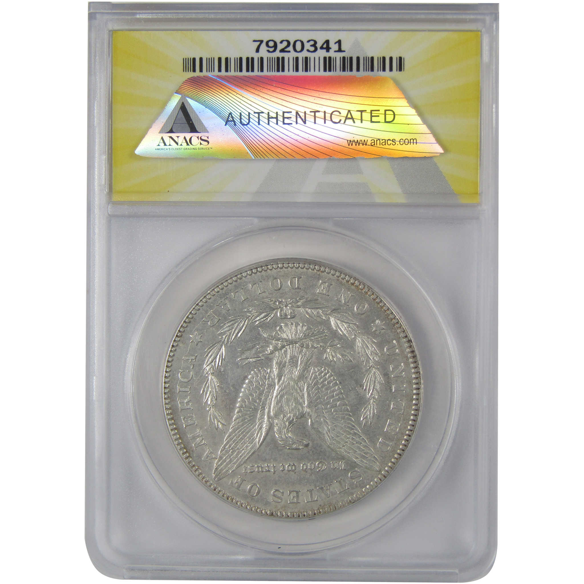 1878 7/8TF VAM-40 Morgan Dollar AU 55 ANACS Silver $1 Coin SKU:CP125