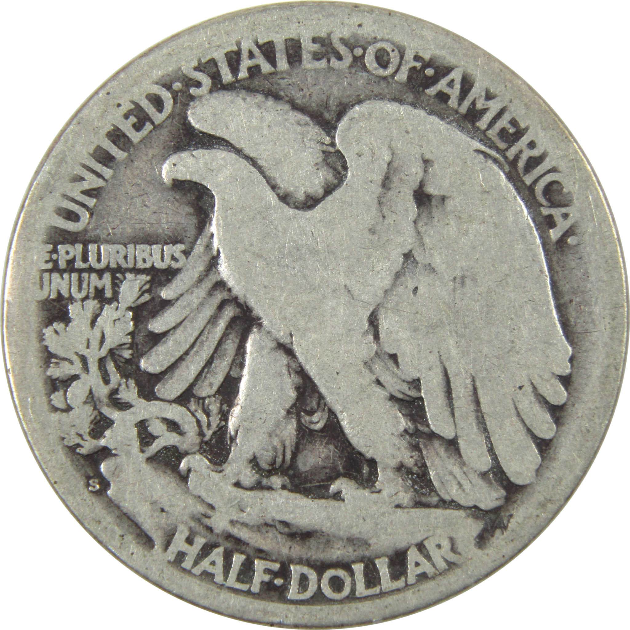 1918 S Liberty Walking Half Dollar G Good Silver 50c Coin SKU:I14689