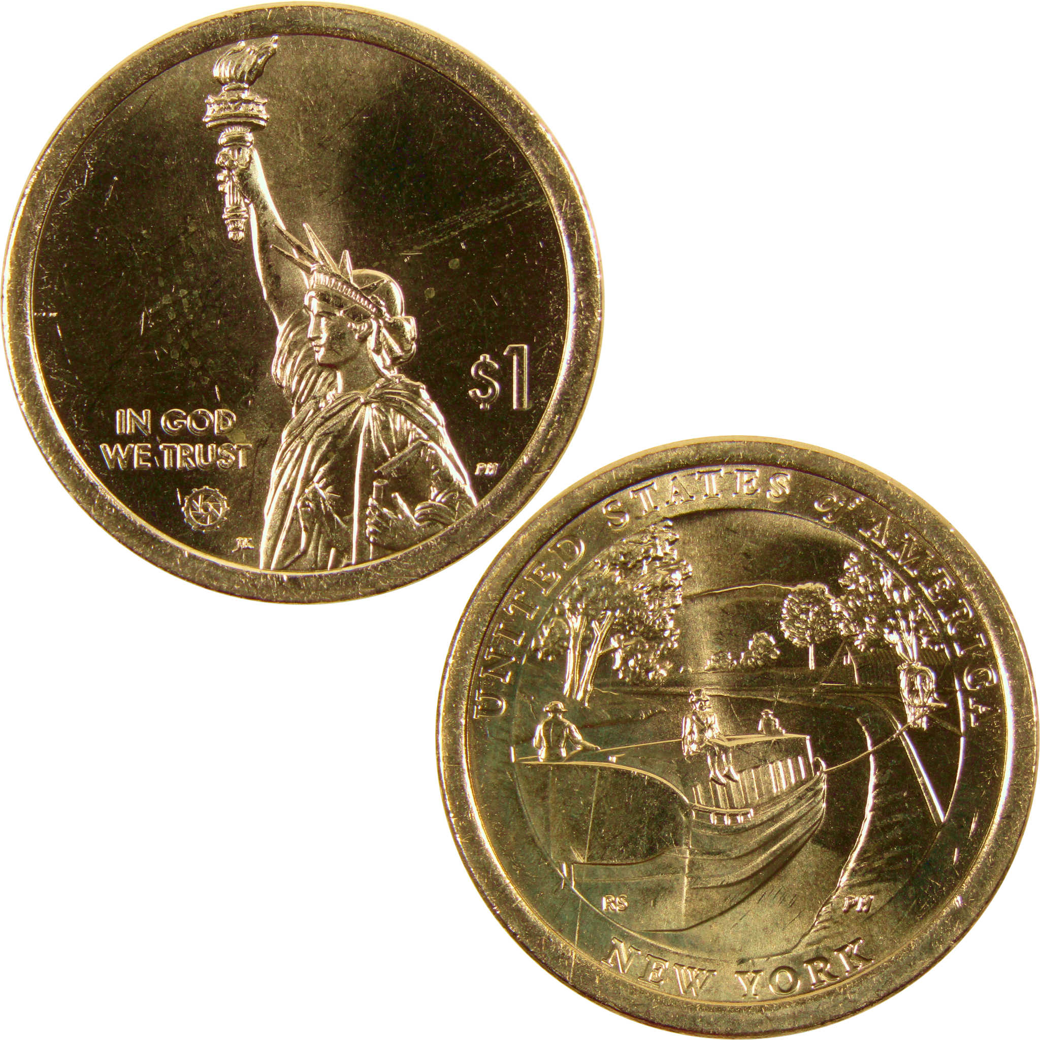 2021 D Erie Canal American Innovation Dollar BU Uncirculated $1 Coin
