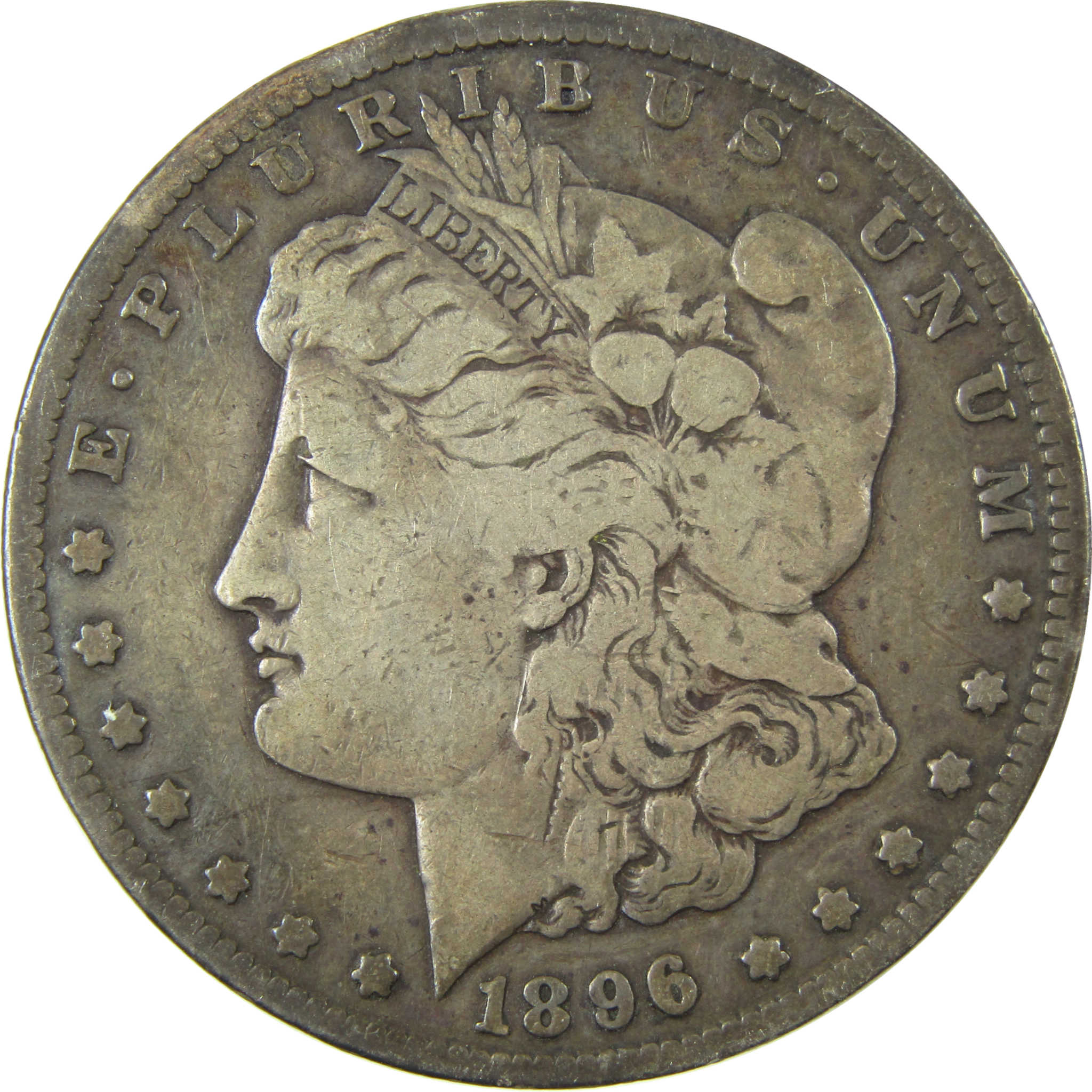 1896 S Morgan Silver Dollar VG Very Good $1 Coin SKU:CP1638
