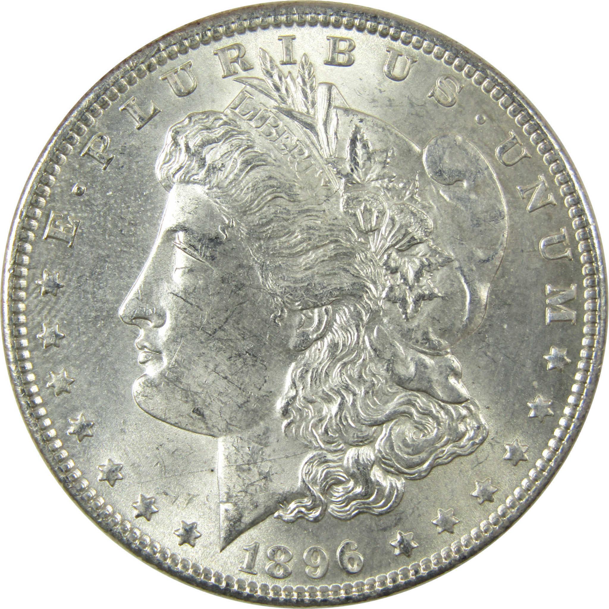 1896 Morgan Silver Dollar Uncirculated Mint State $1 Coin SKU:I25264 - Morgan coin - Morgan silver dollar - Morgan silver dollar for sale - Profile Coins &amp; Collectibles