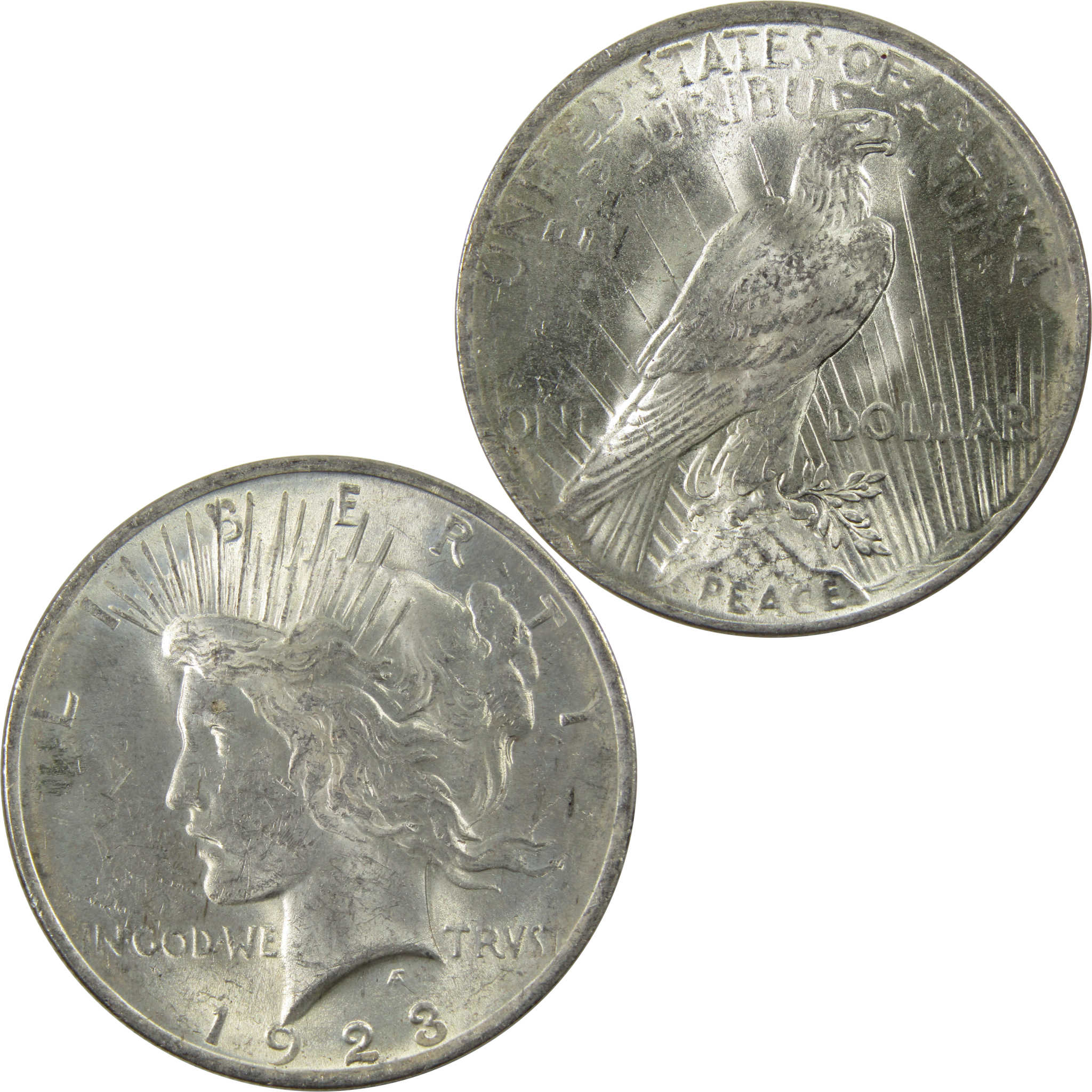 1923 Peace Dollar AU About Uncirculated 90% Silver $1 Coin SKU:I9870