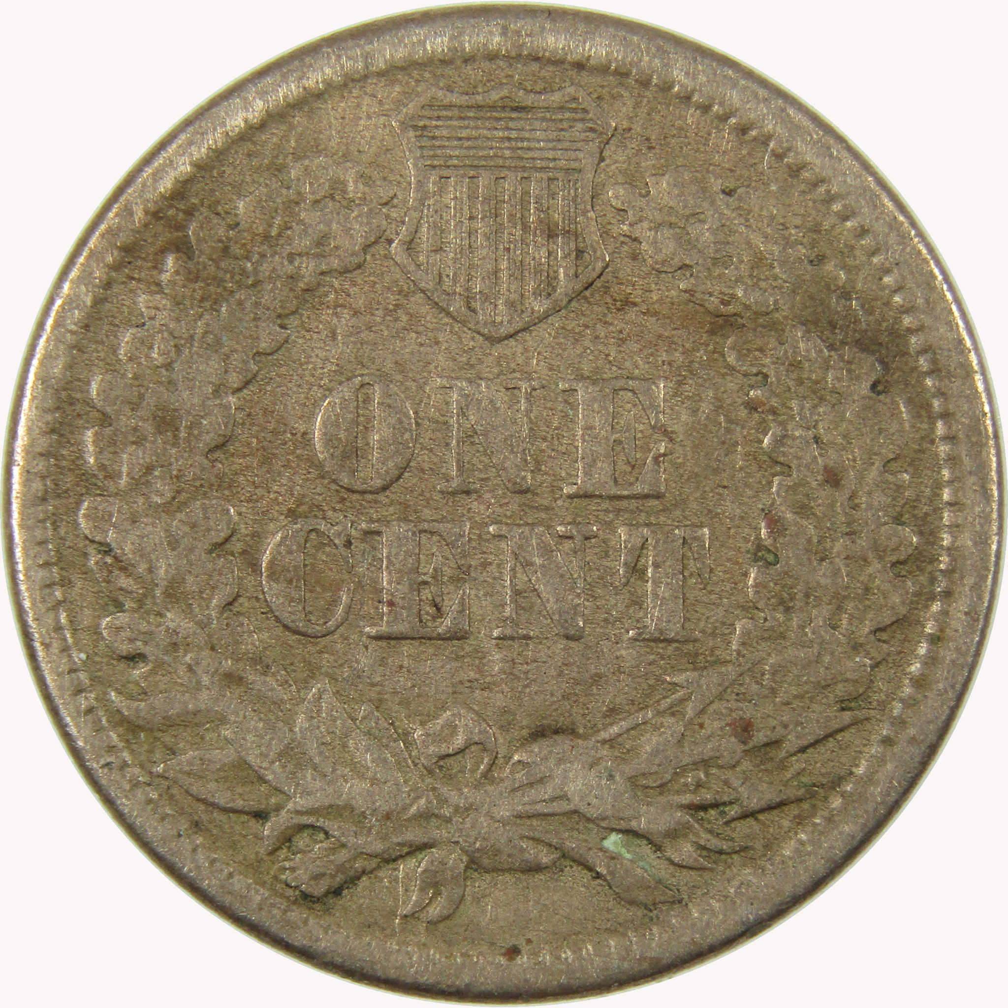 1860 Indian Head Cent F Fine Details Penny 1c Coin SKU:CP1068