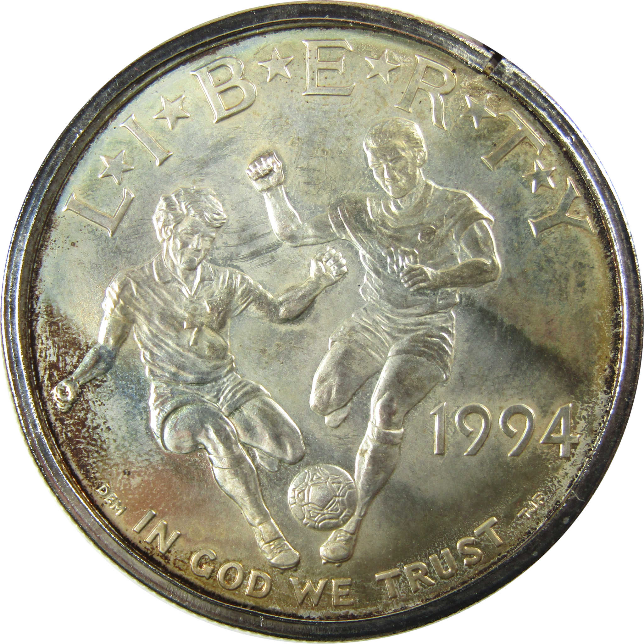 1994 D World Cup Tournament Commemorative Silver Dollar SKU:CP310
