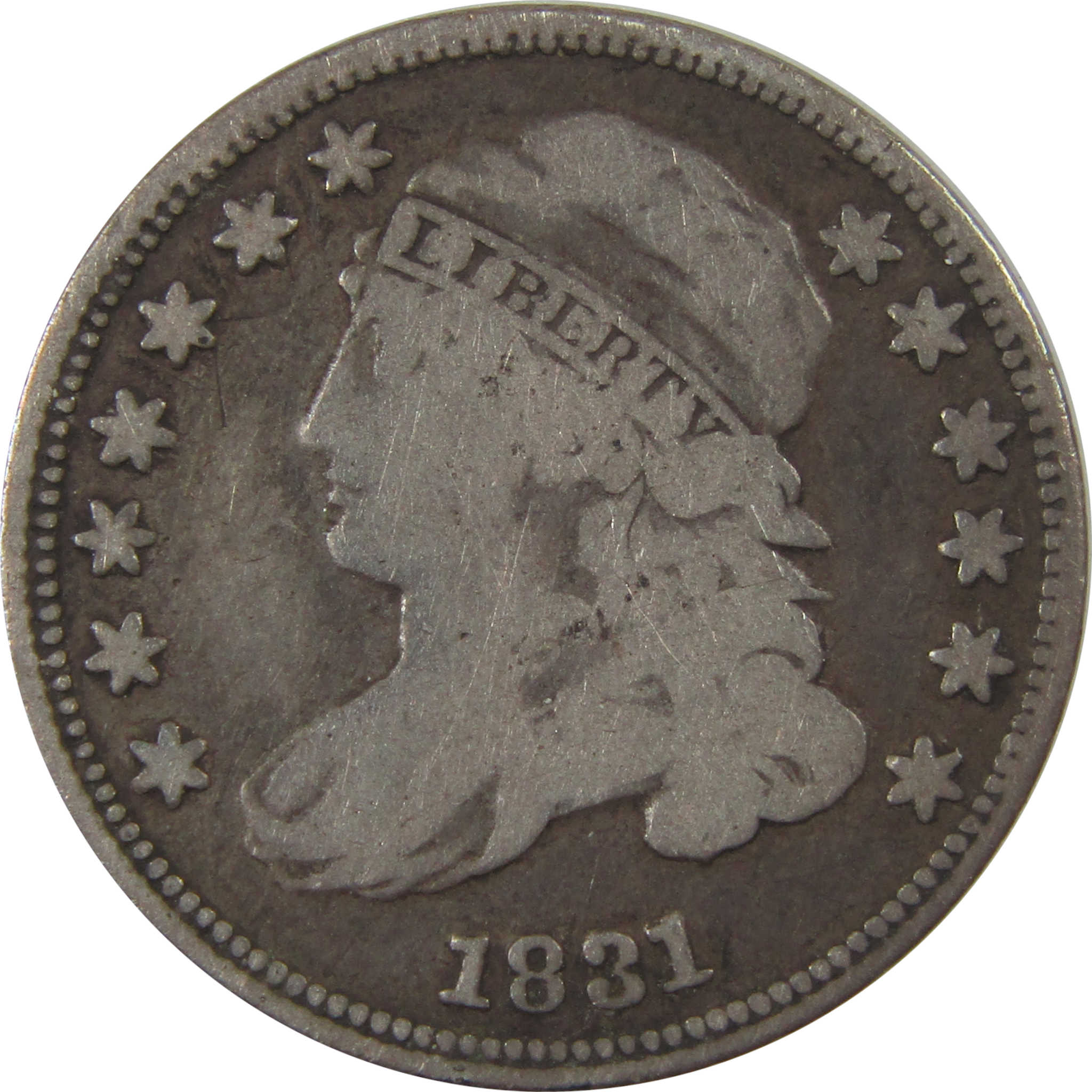 1831 Capped Bust Silver Dime VG Very Good 10c Coin SKU:I24491