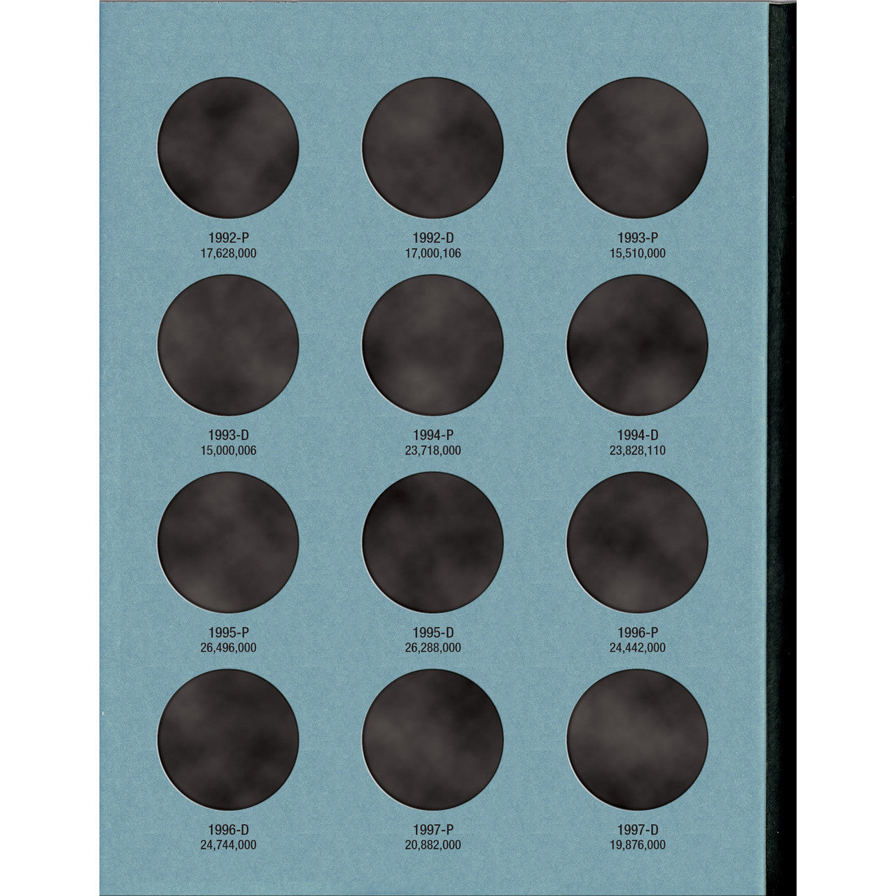 Whitman Kennedy Half Dollar Coin Folder Collection #2 1986-2003