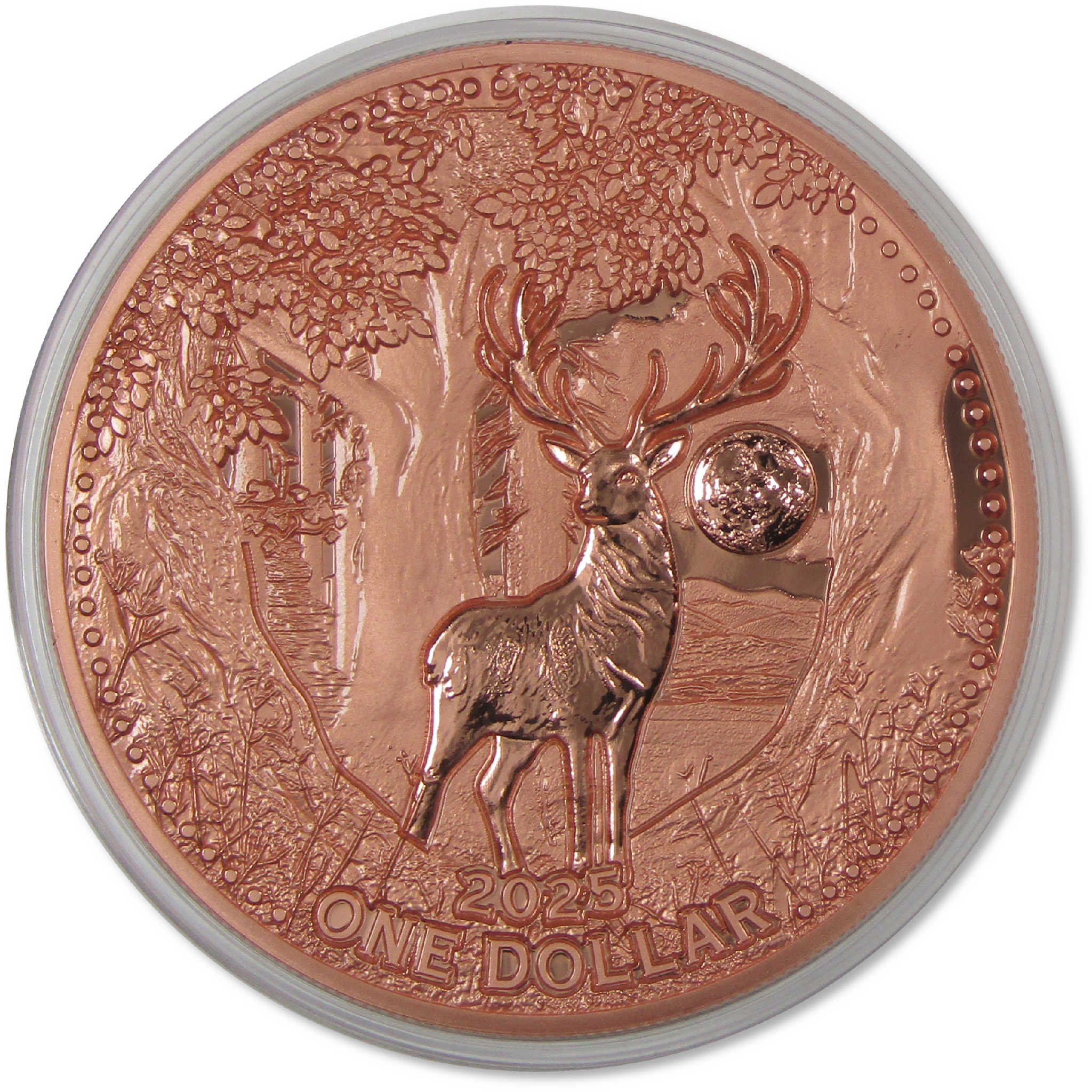 2025 Native American Mesa Grande White Deer 5 oz Copper $1 Coin