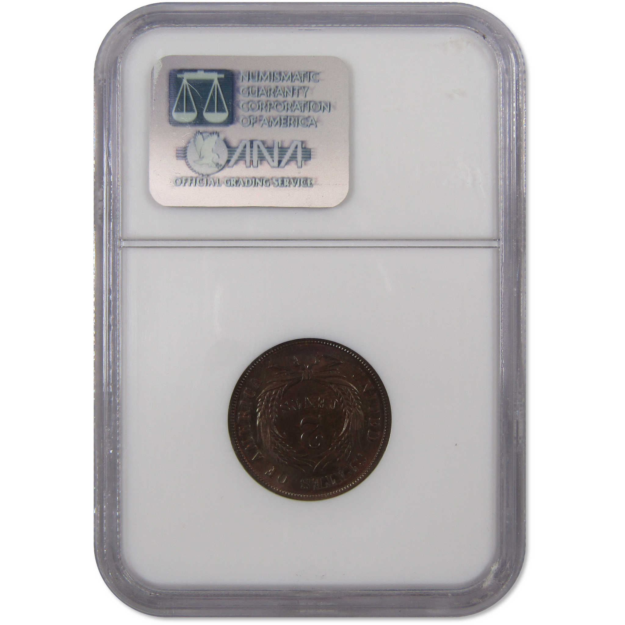 1868 Two Cent Piece MS 64 BN NGC 2c Uncirculated Coin SKU:I9745