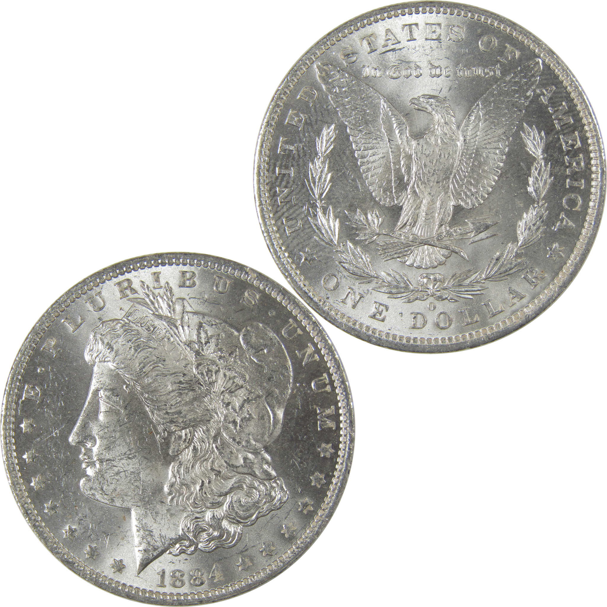 1884 O Morgan Dollar Uncirculated Silver $1 Coin SKU:I22718 - Morgan coin - Morgan silver dollar - Morgan silver dollar for sale - Profile Coins &amp; Collectibles