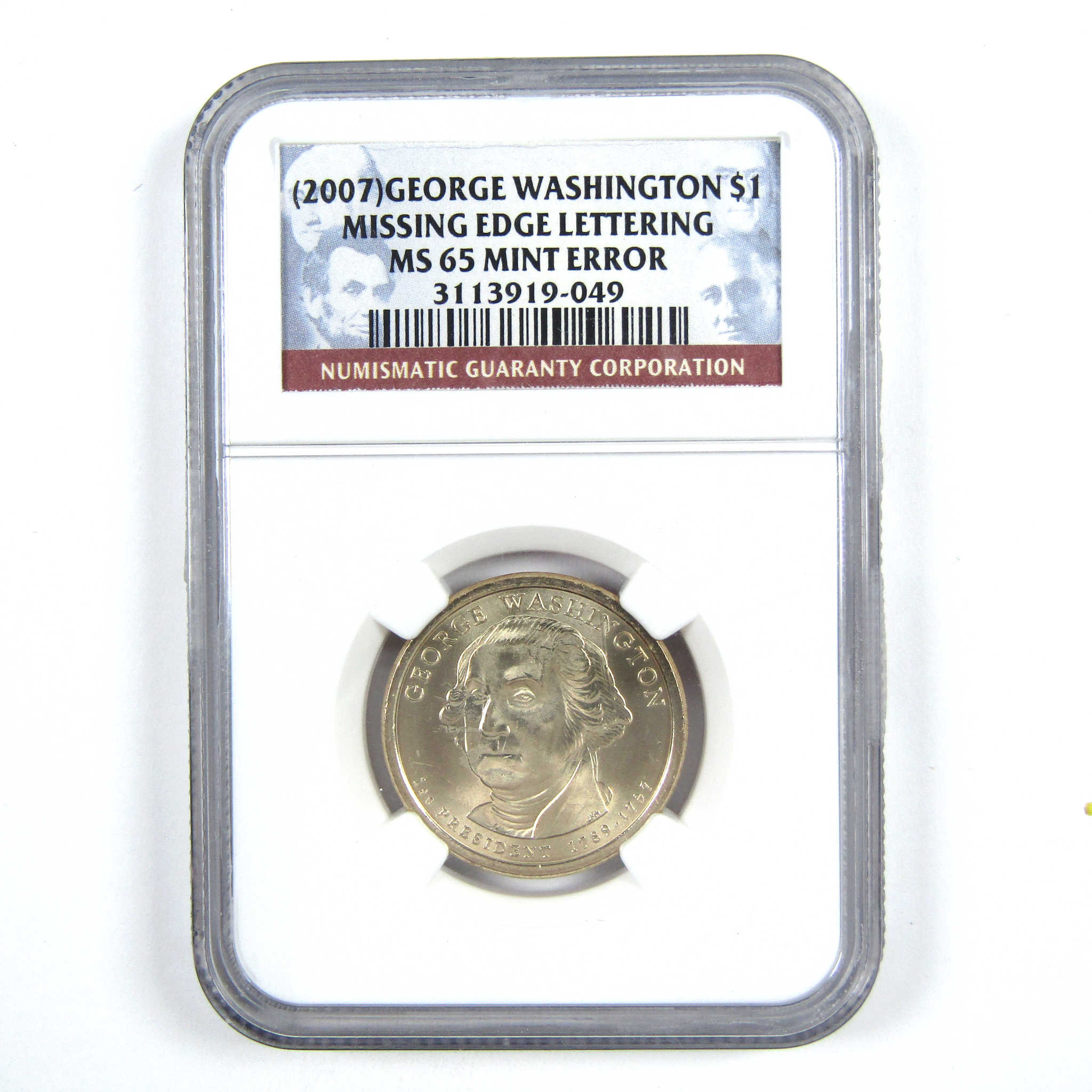 2007 George Washington Presidential Dollar MS 65 NGC $1 SKU:CPC7664