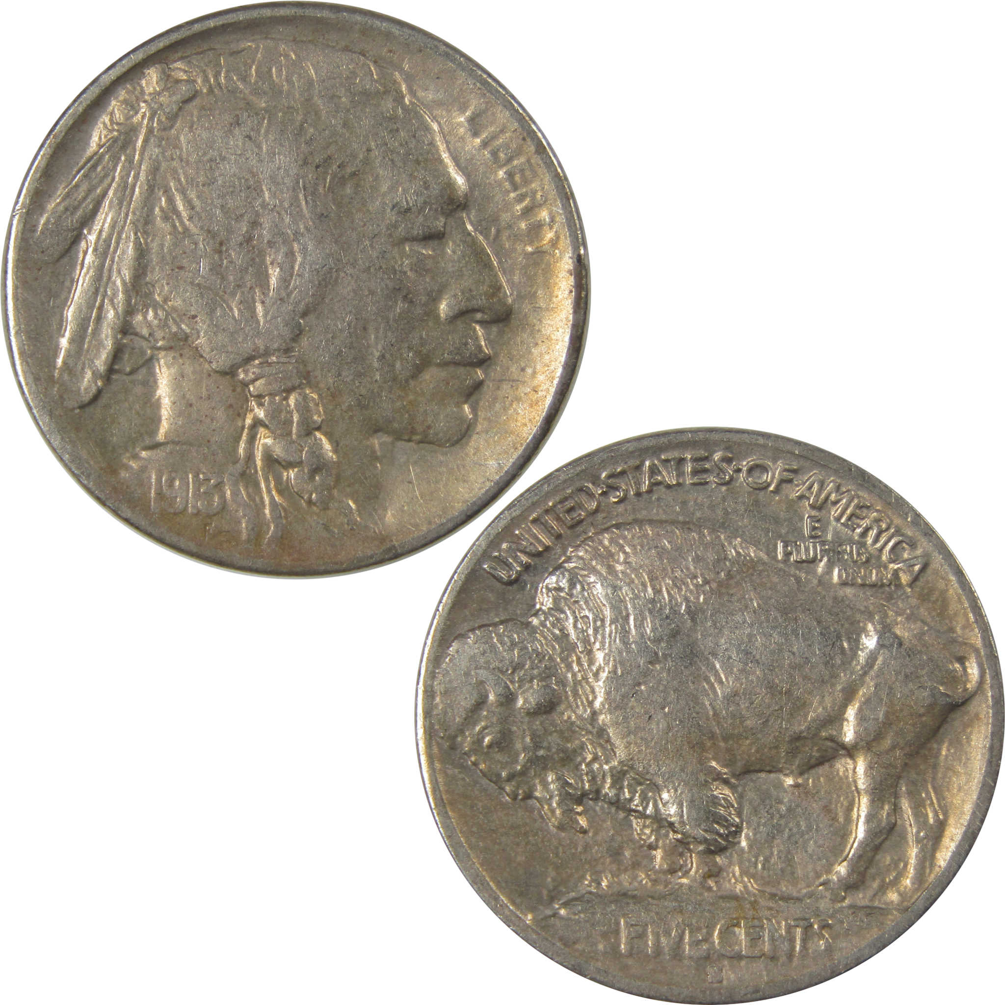 1913 S Type 1 Buffalo Nickel XF EF Extremely Fine Details SKU:I22870