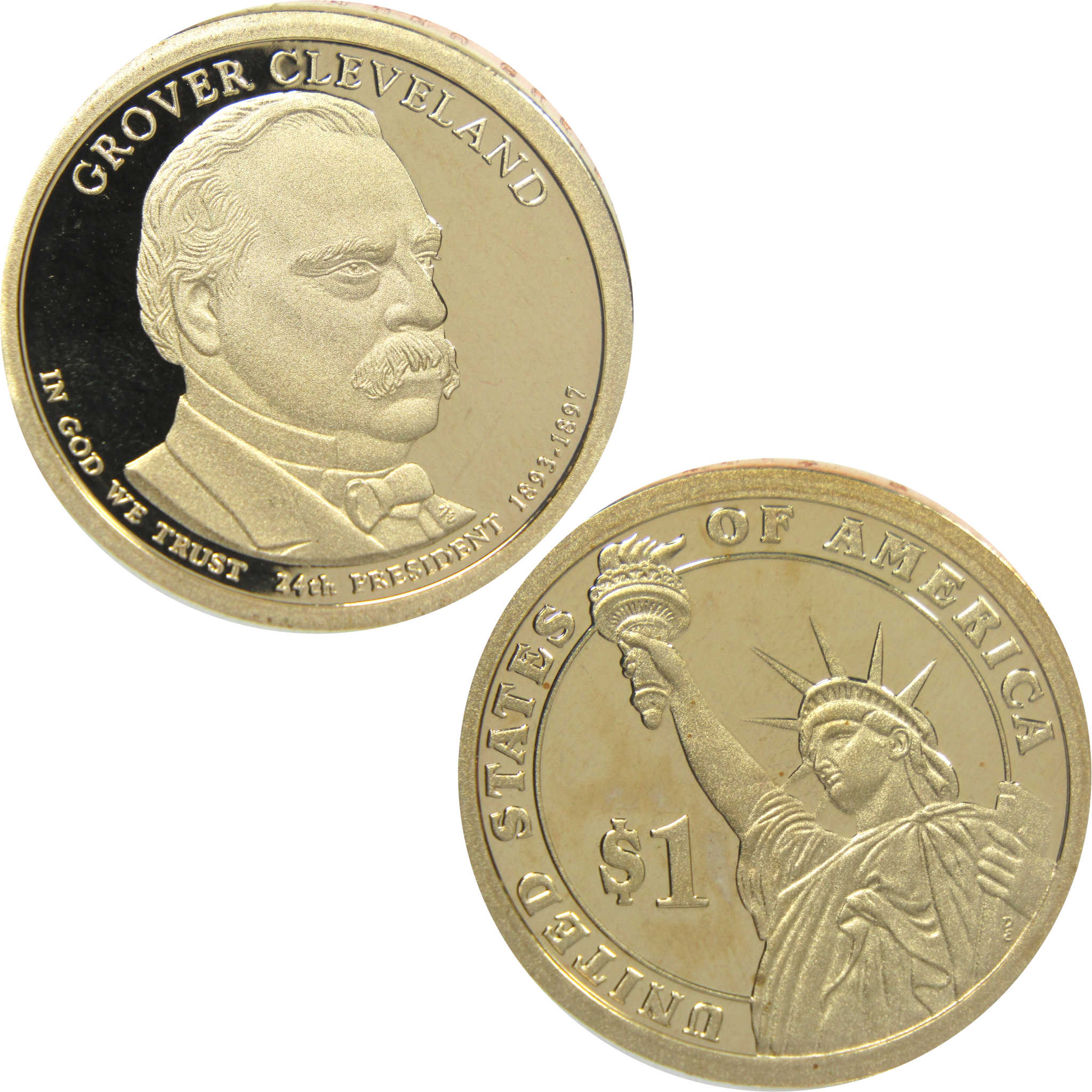 2012 S Grover Cleveland 2nd Term Presidential Dollar Choice Proof $1