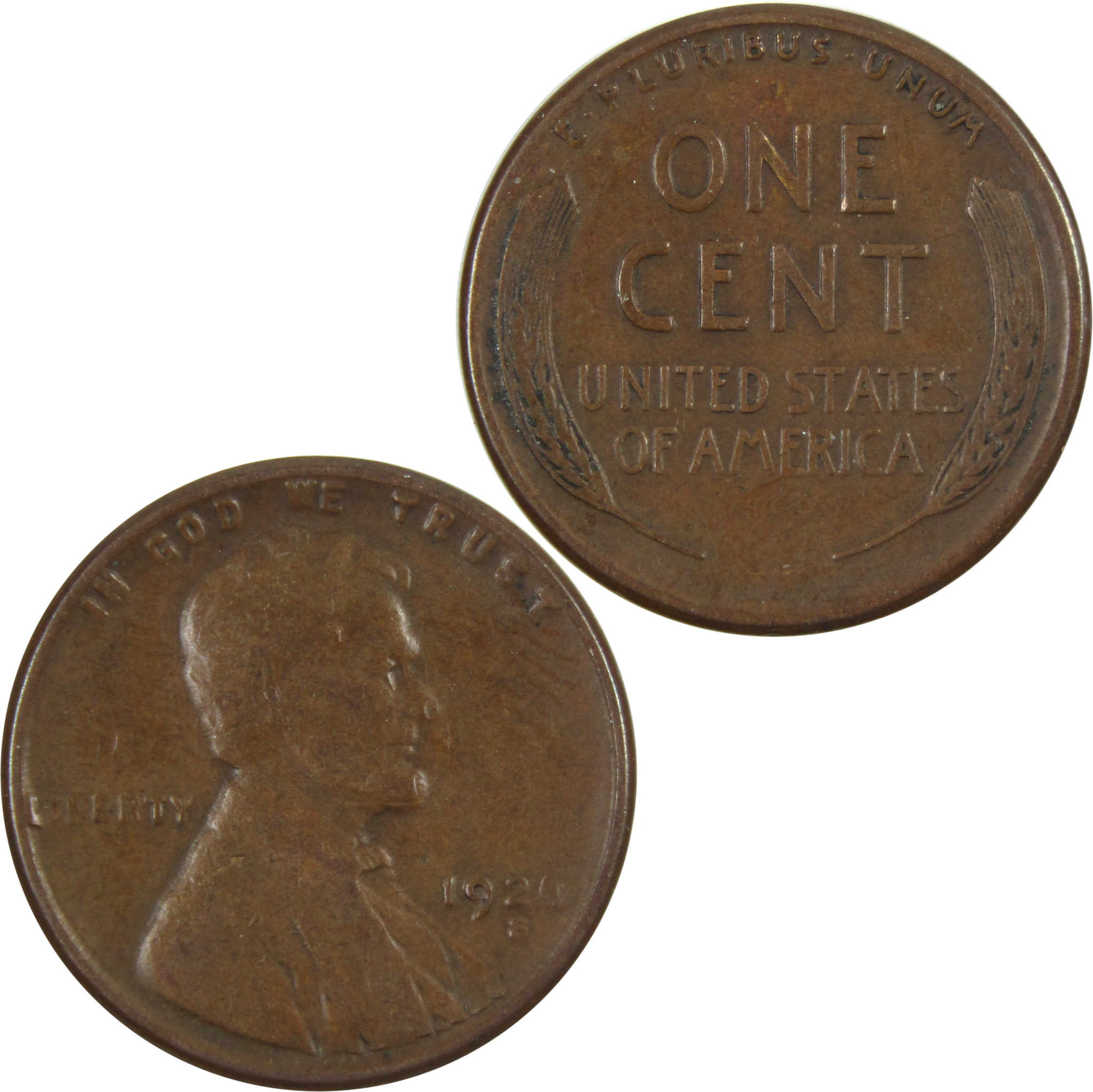 1926 S Lincoln Wheat Cent VF Very Fine Penny 1c Coin SKU:I14568