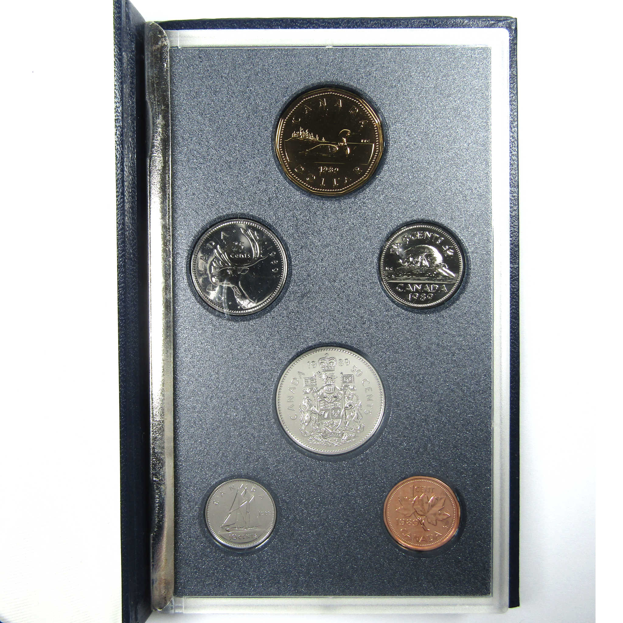 1989 Royal Canadian Mint Specimen Set Collectible OGP SKU:CPC6215