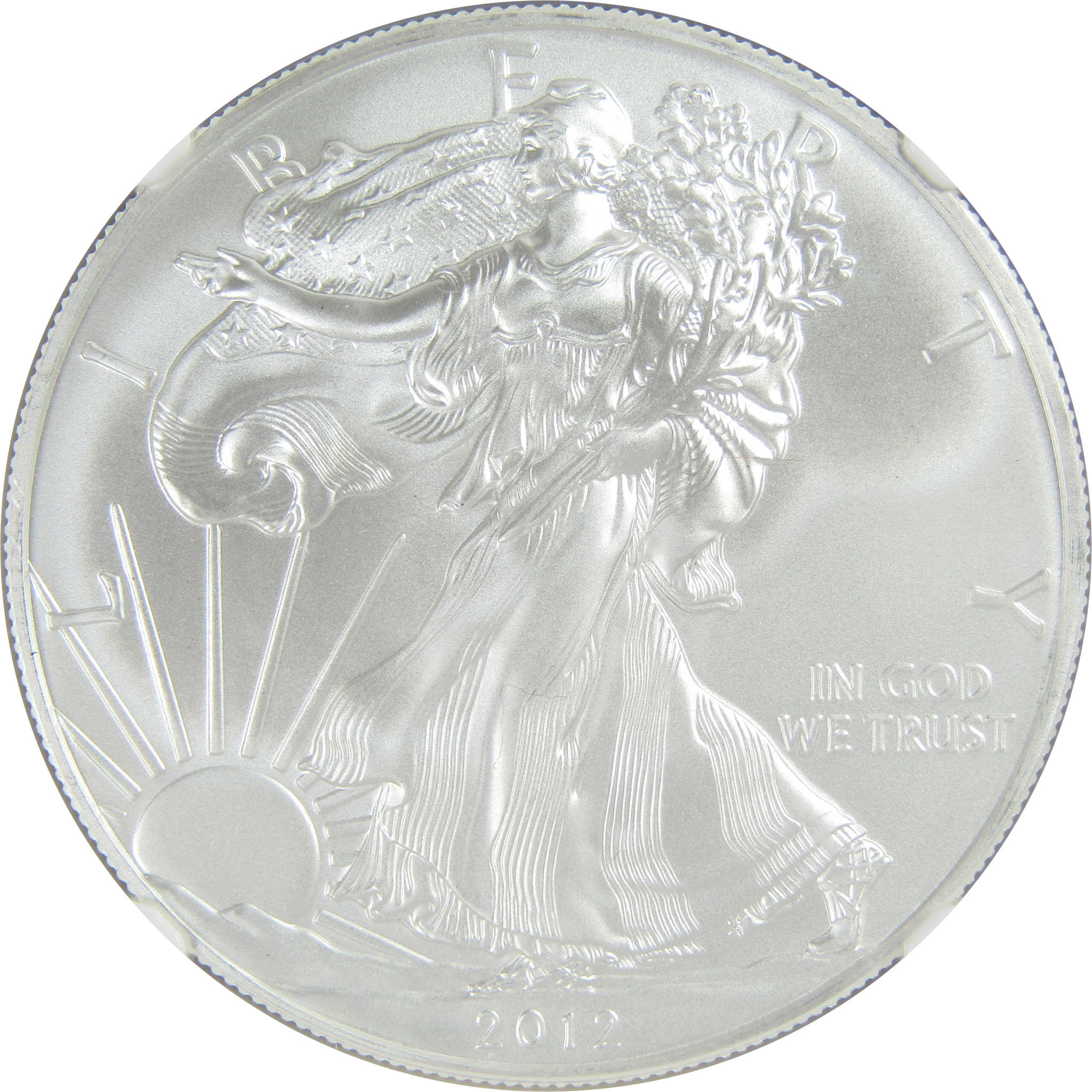 2012 (S) American Silver Eagle MS 70 NGC $1 Early Releases SKU:CPC9479