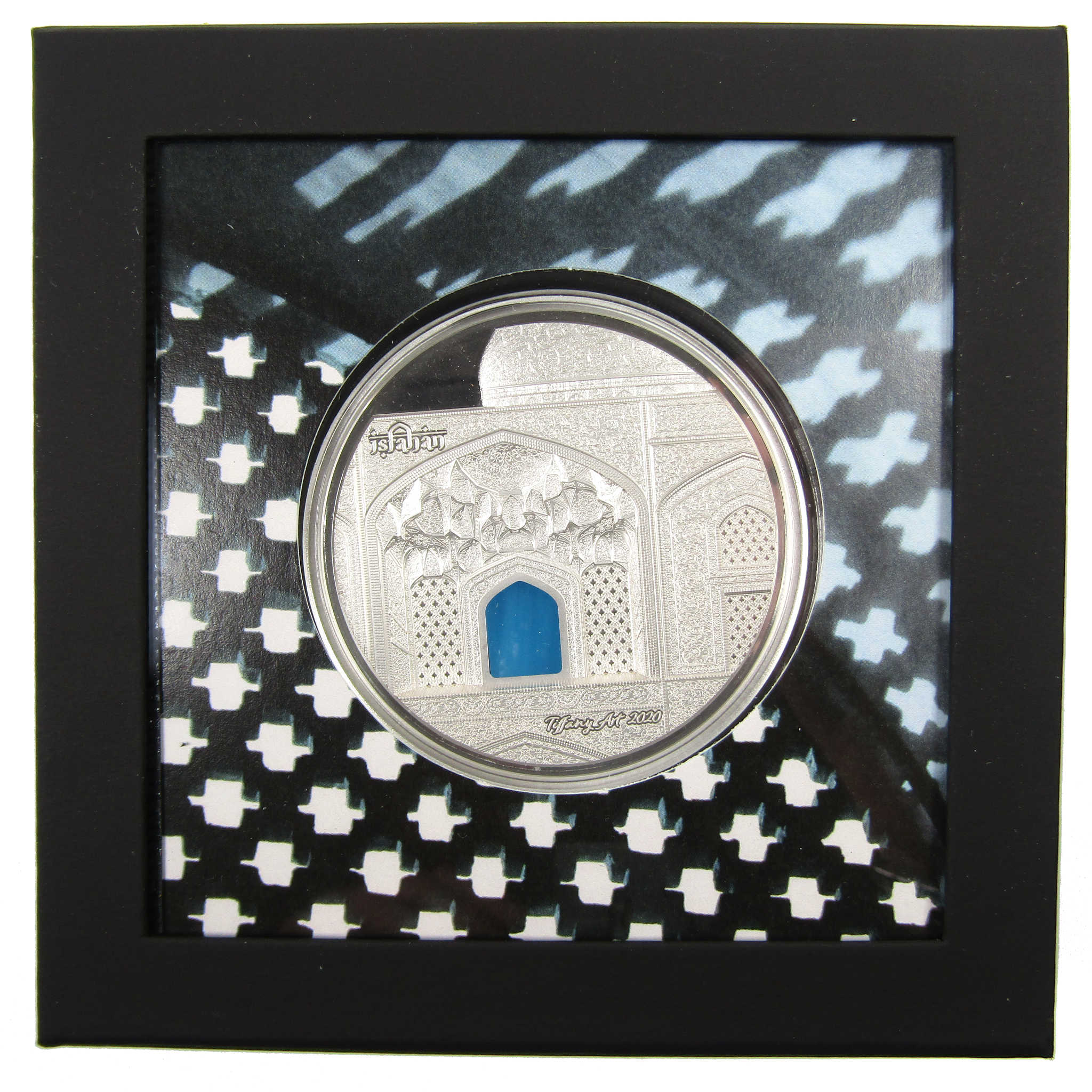 Tiffany Art Isfahan 3 oz .999 Silver $20 Proof Coin 2020 Palau COA