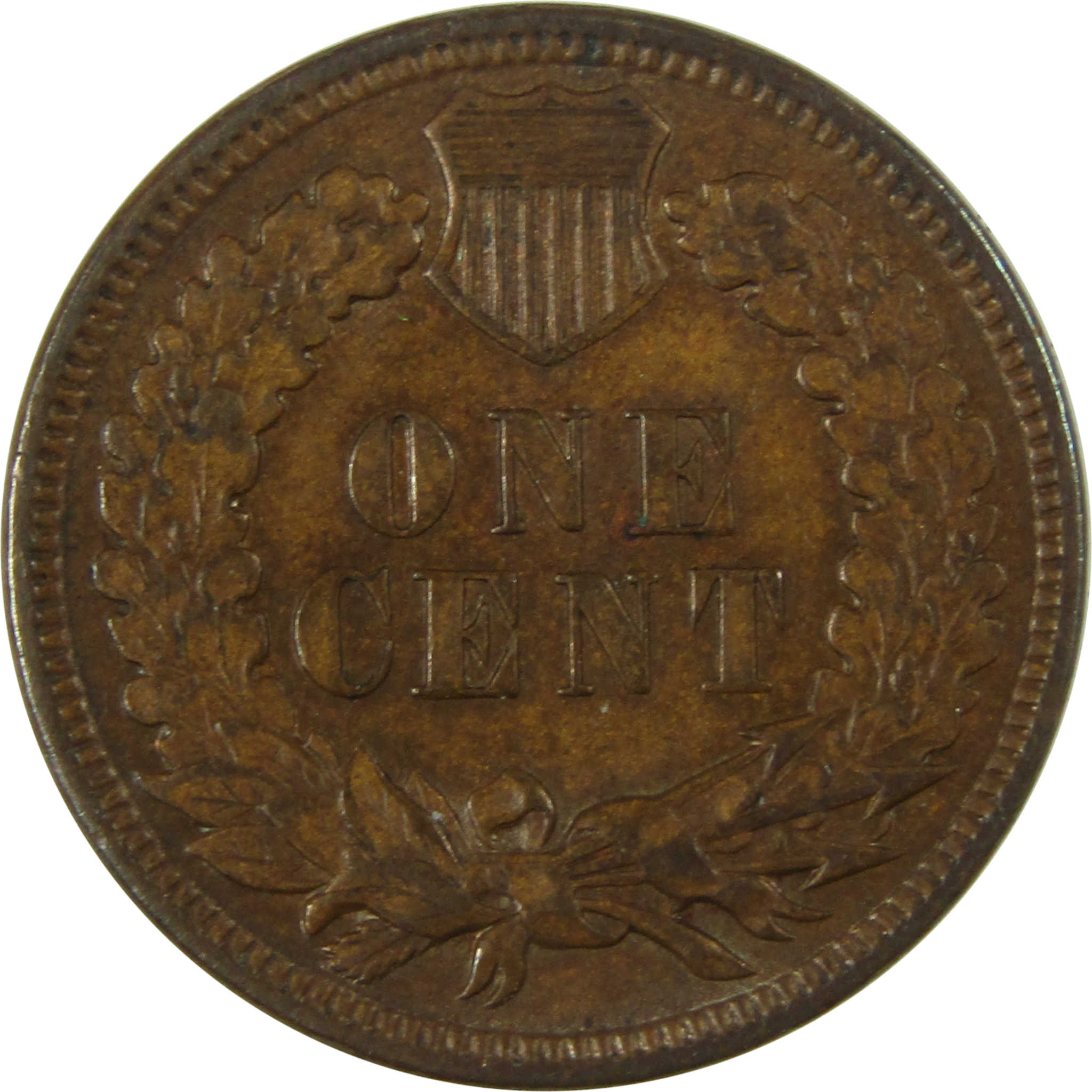 1897 Indian Head Cent AU About Uncirculated Penny 1c Coin SKU:I27450