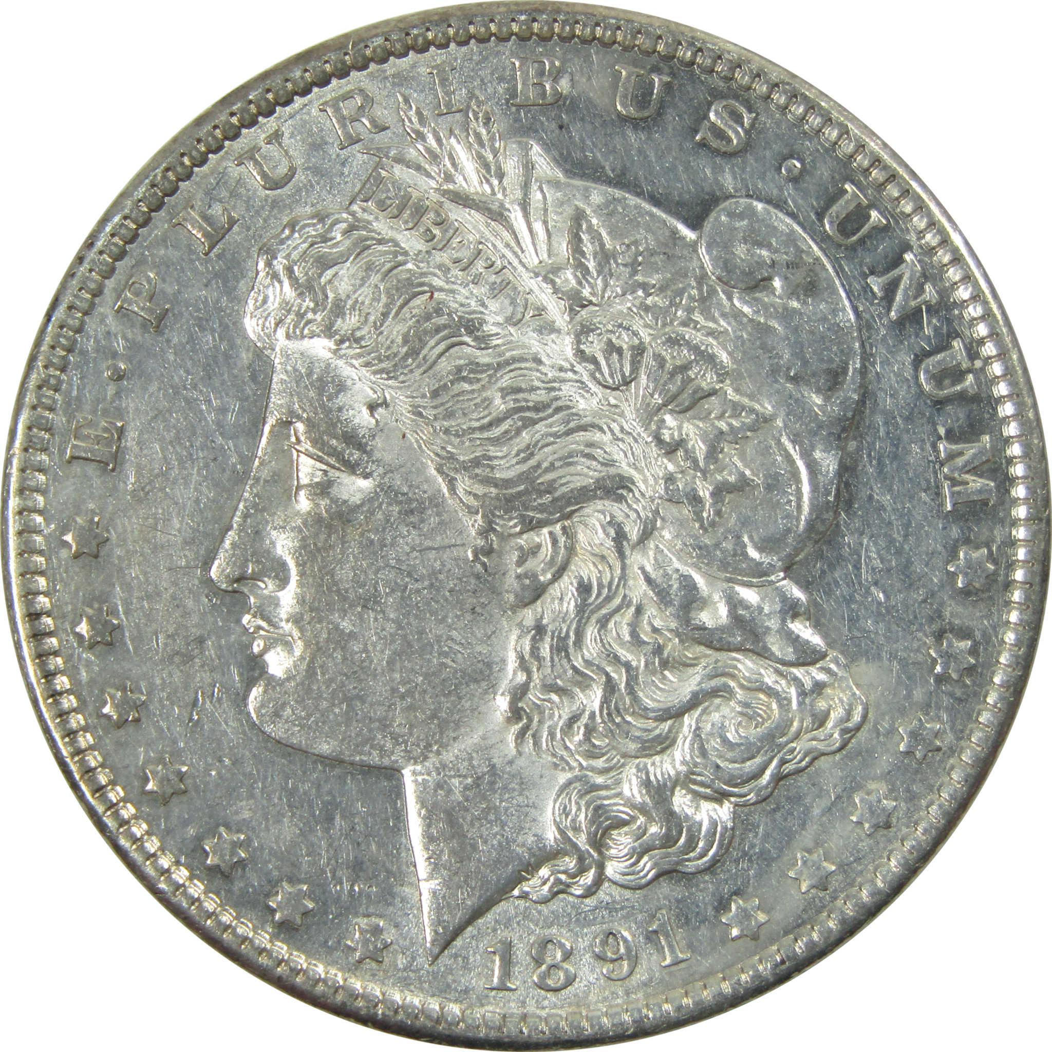 1891 S Morgan Dollar AU About Uncirculated Silver $1 Coin SKU:I13743 - Morgan coin - Morgan silver dollar - Morgan silver dollar for sale - Profile Coins &amp; Collectibles