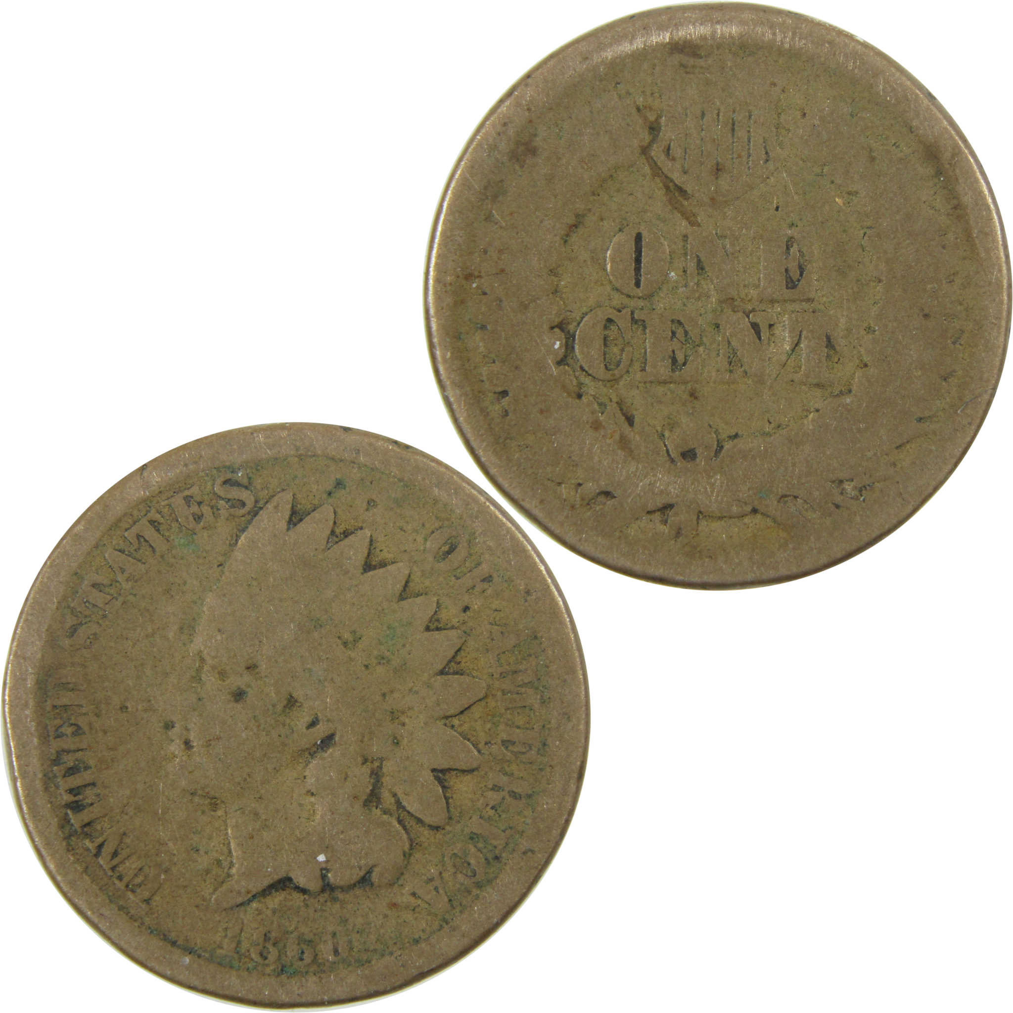 1860 Indian Head Cent AG About Good Penny 1c Coin SKU:CP1221