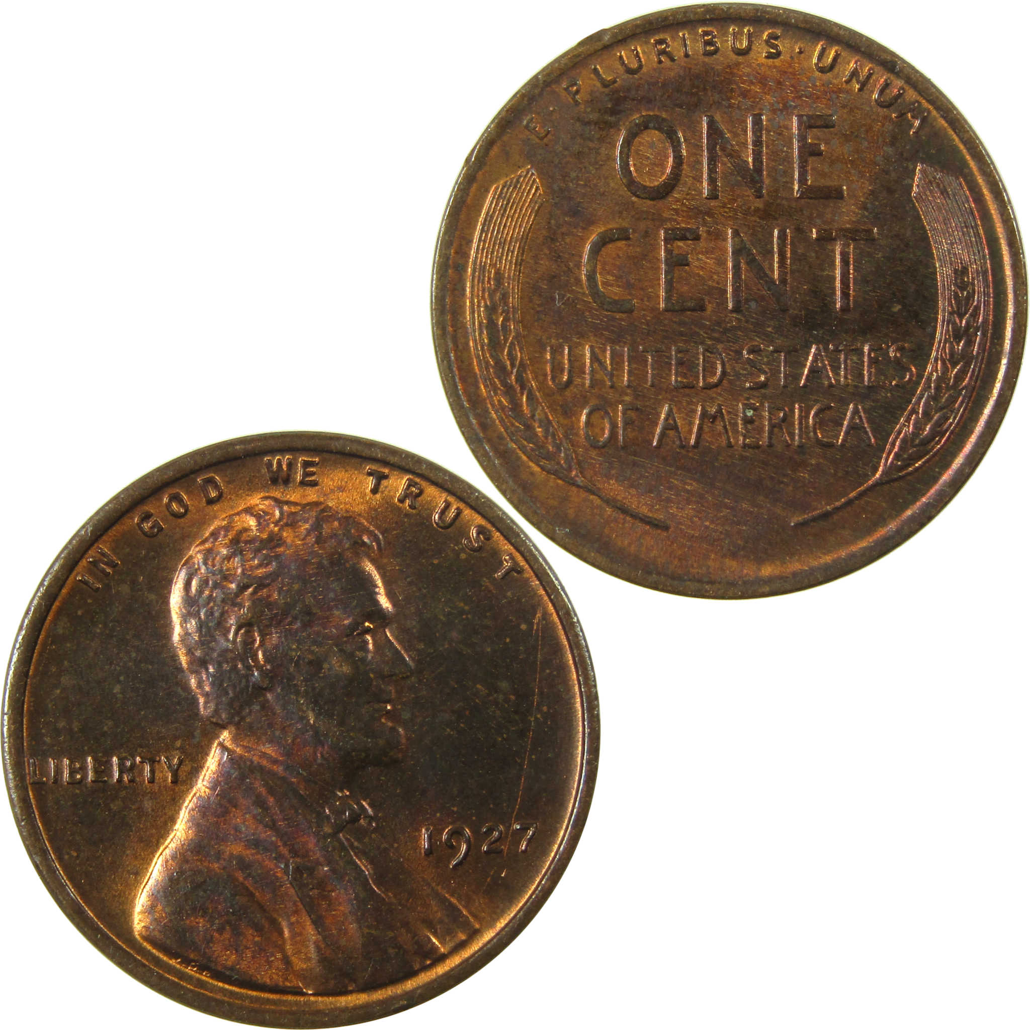 1927 Lincoln Wheat Cent AU About Uncirculated Penny 1c Coin SKU:I26036