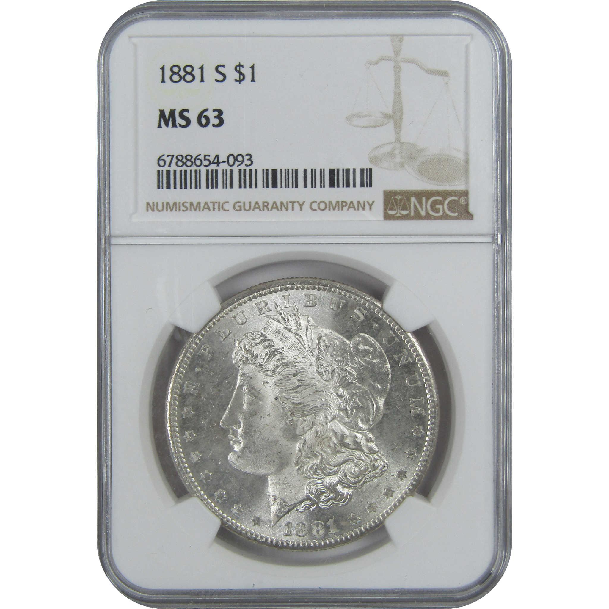 1881 S Morgan Dollar MS 63 NGC Silver $1 Uncirculated Coin SKU:I15777 - Morgan coin - Morgan silver dollar - Morgan silver dollar for sale - Profile Coins &amp; Collectibles