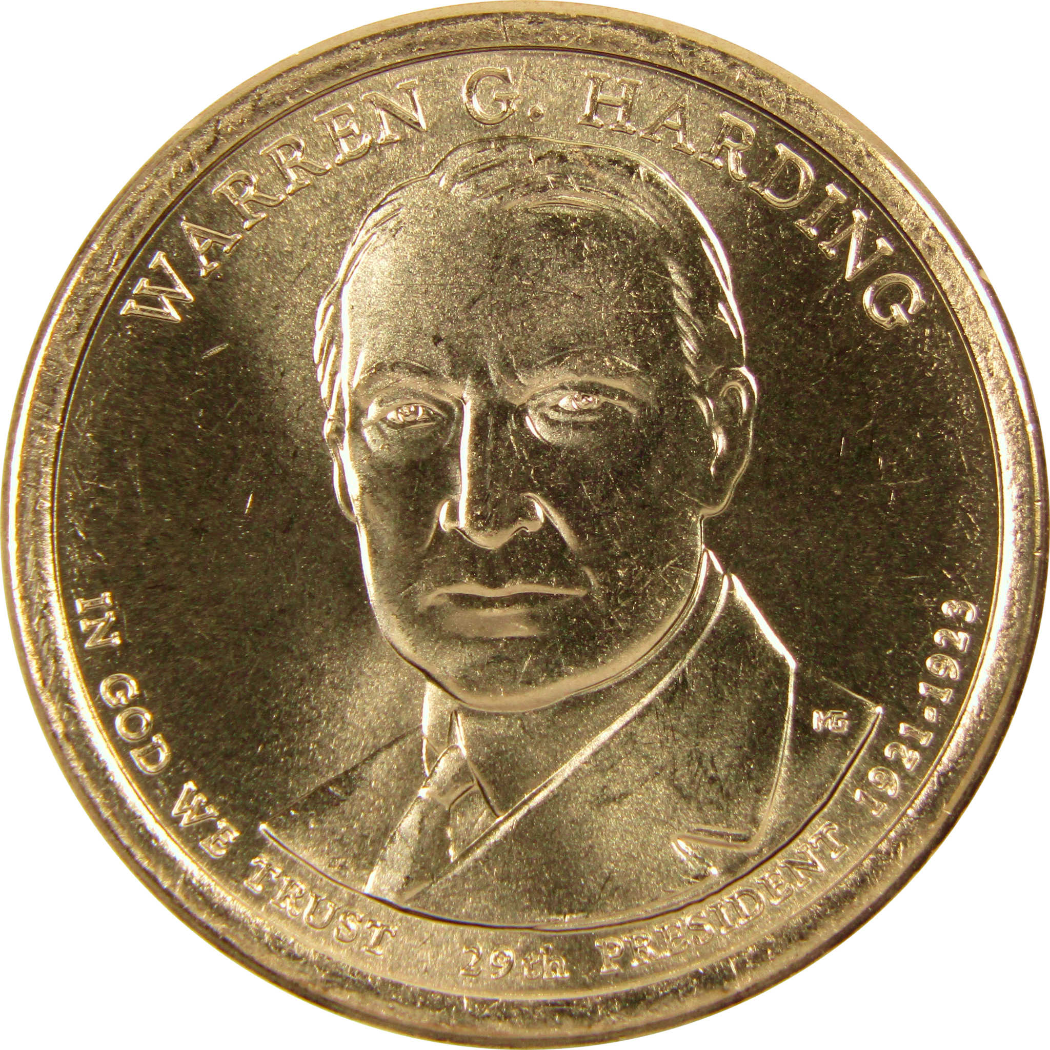 2014 D Warren G Harding Presidential Dollar BU Uncirculated $1 Coin