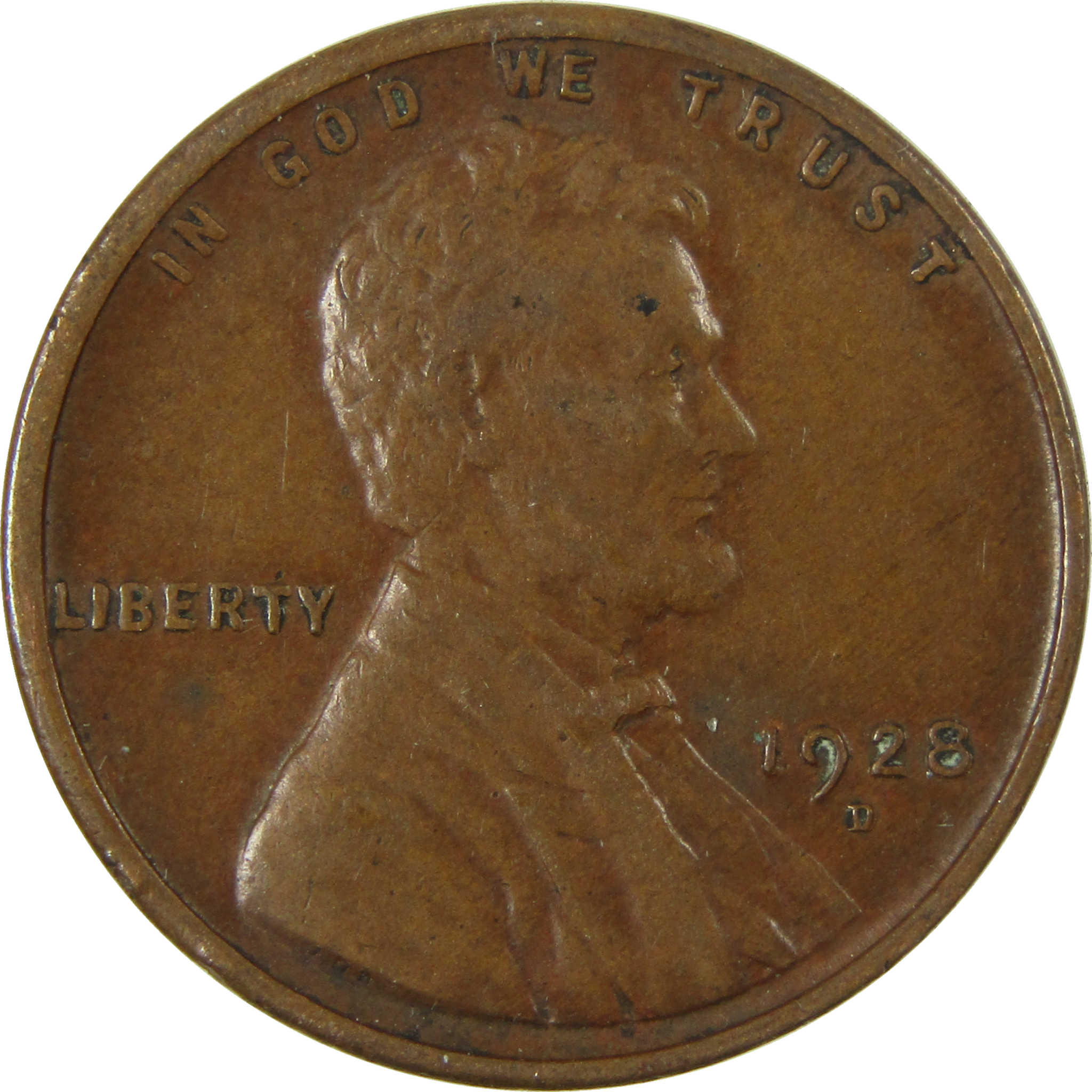 1928 D Lincoln Wheat Cent VF Very Fine Penny 1c Coin SKU:I27608