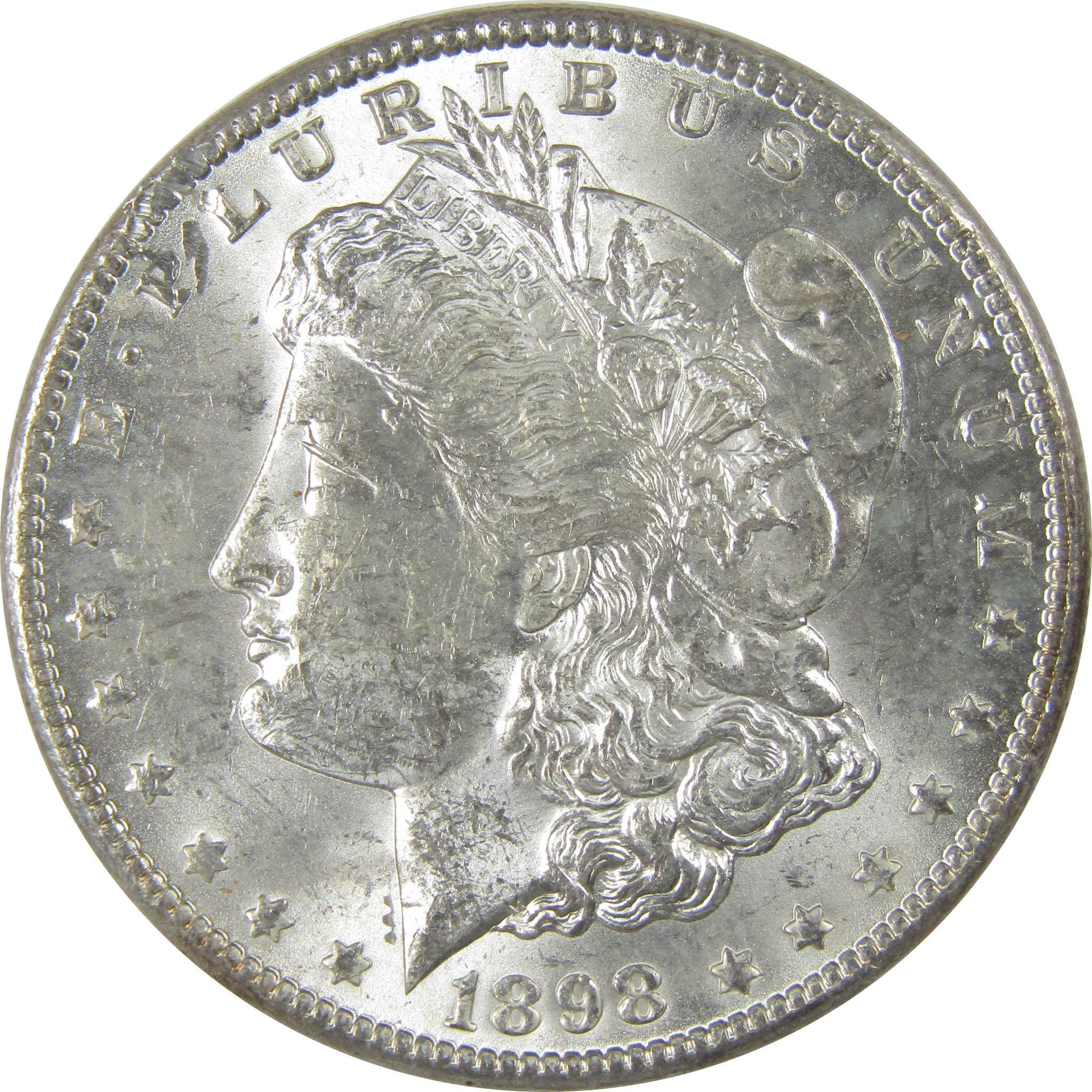 1898 O Morgan Silver Dollar Borderline Uncirculated $1 Coin SKU:I24027 - Morgan coin - Morgan silver dollar - Morgan silver dollar for sale - Profile Coins &amp; Collectibles