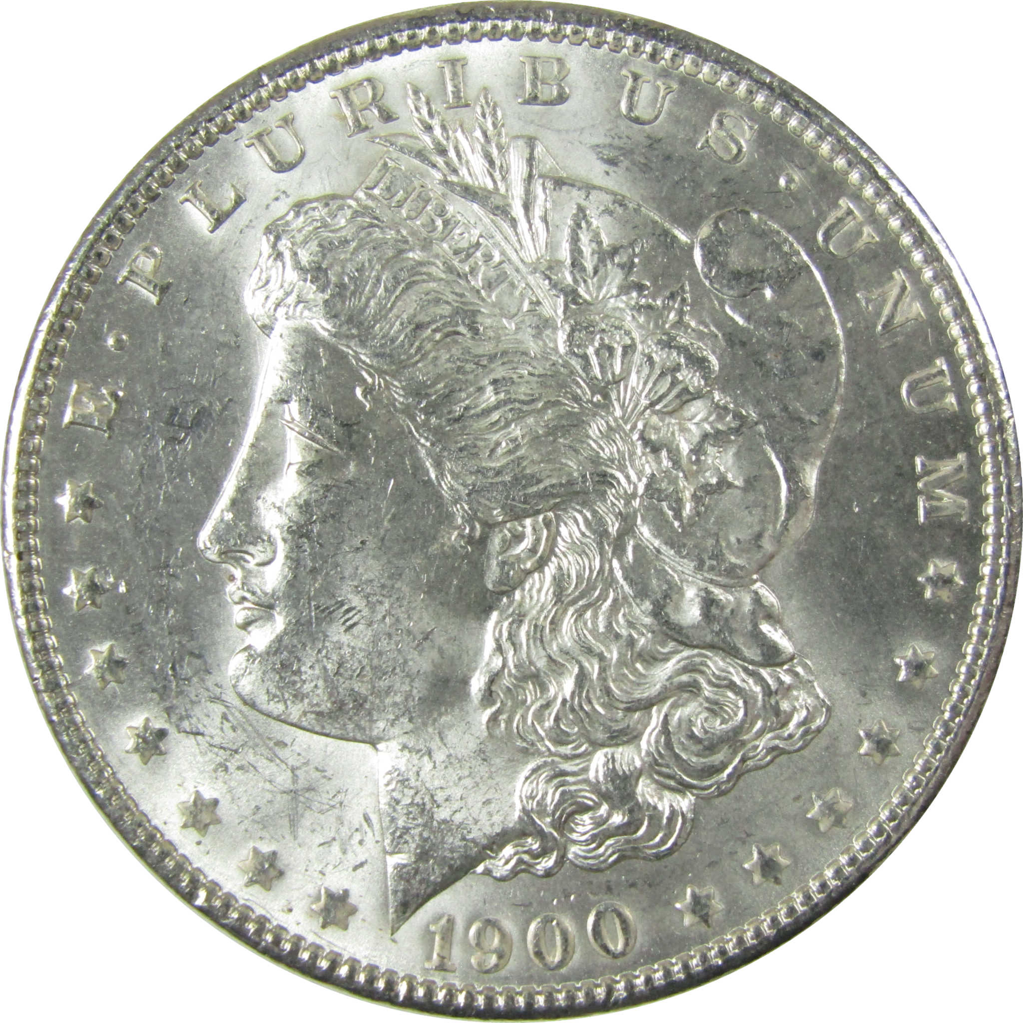 1900 Morgan Silver Dollar Uncirculated Mint State $1 Coin SKU:I27738