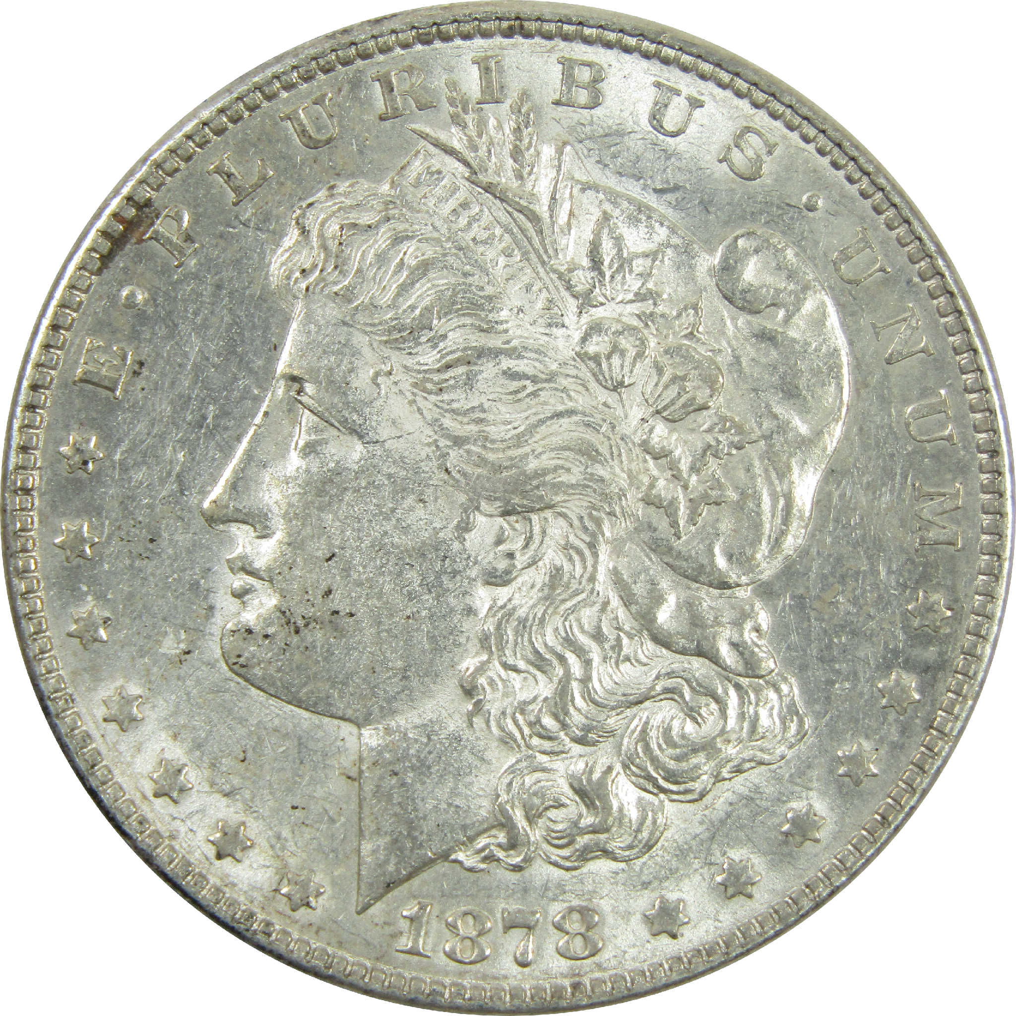 1878 7TF Rev 78 Morgan Dollar AU About Uncirculated Silver SKU:I13502