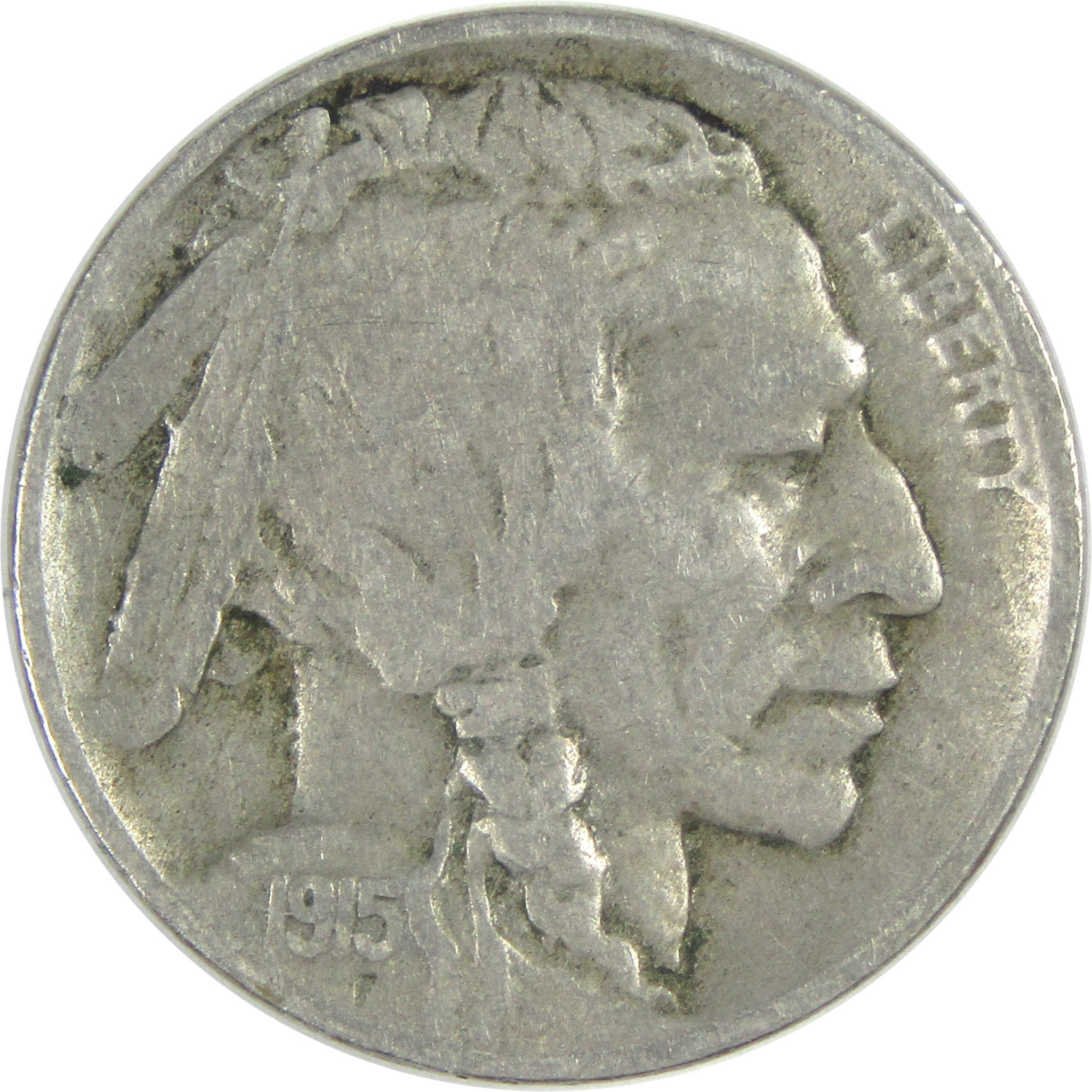 1915 D Indian Head Buffalo Nickel VG Very Good 5c Coin SKU:CPC8631