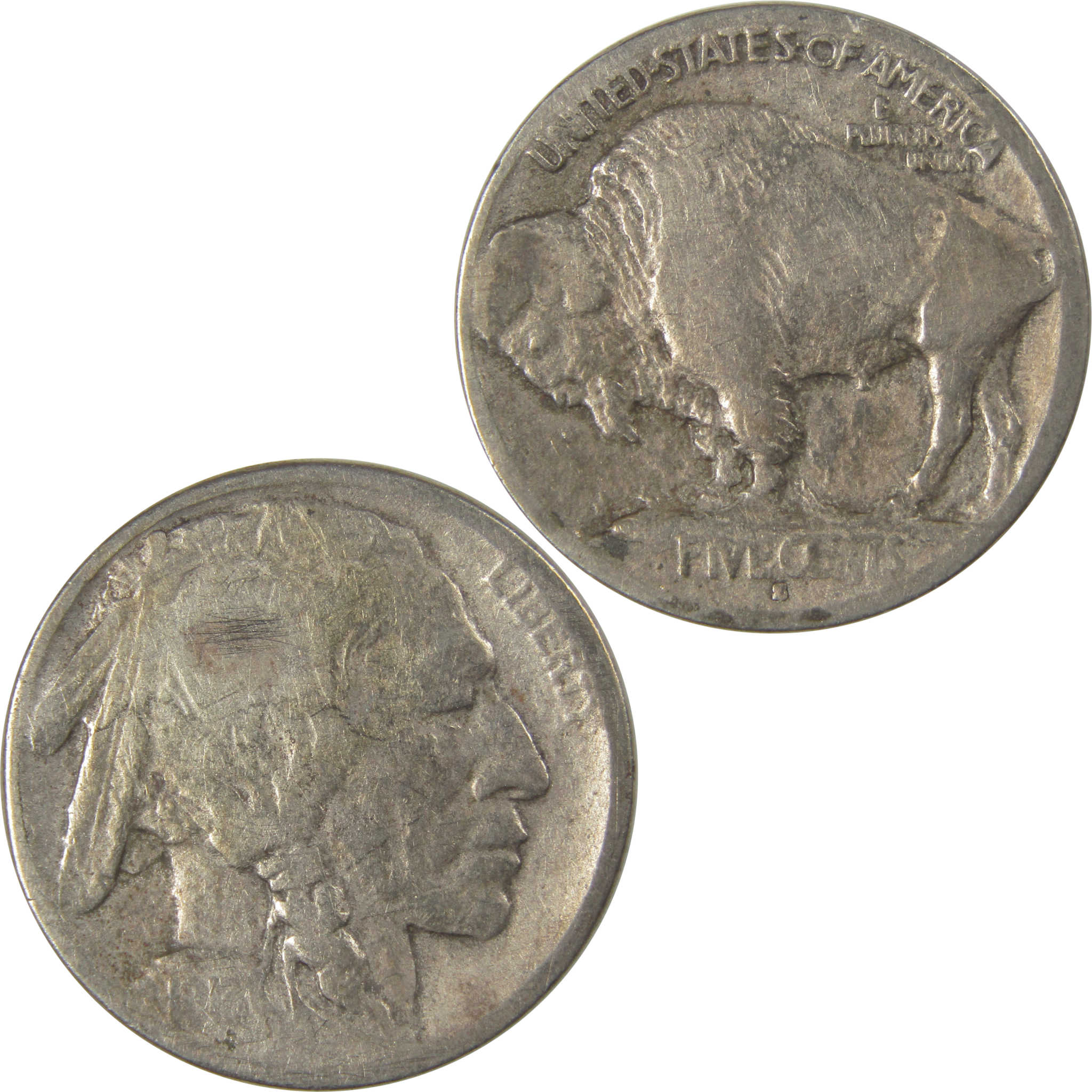 1913 S Type 1 Indian Head Buffalo Nickel AG About Good SKU:I22837