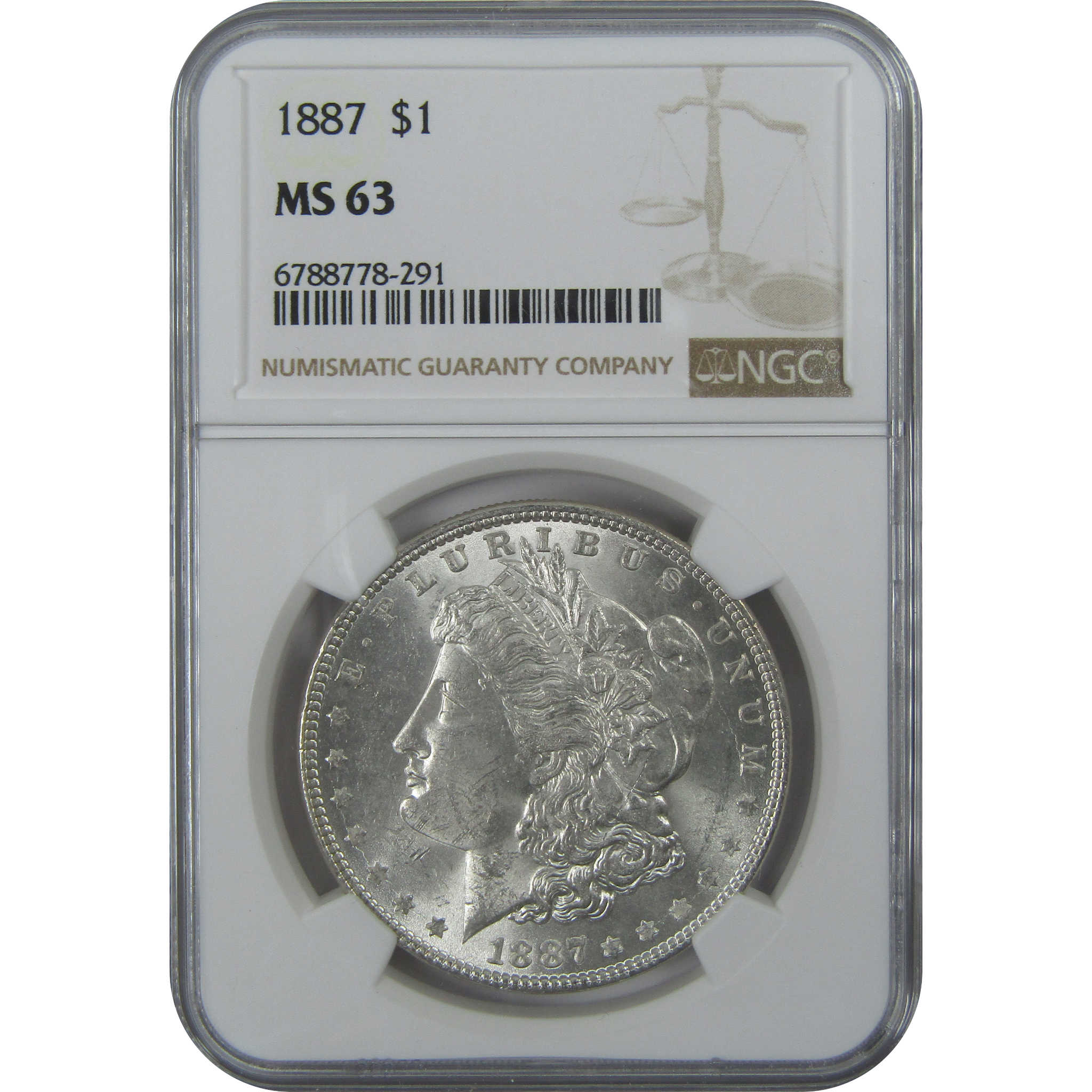 1887 Morgan Dollar MS 63 NGC Silver $1 Uncirculated Coin SKU:I15760 - Morgan coin - Morgan silver dollar - Morgan silver dollar for sale - Profile Coins &amp; Collectibles