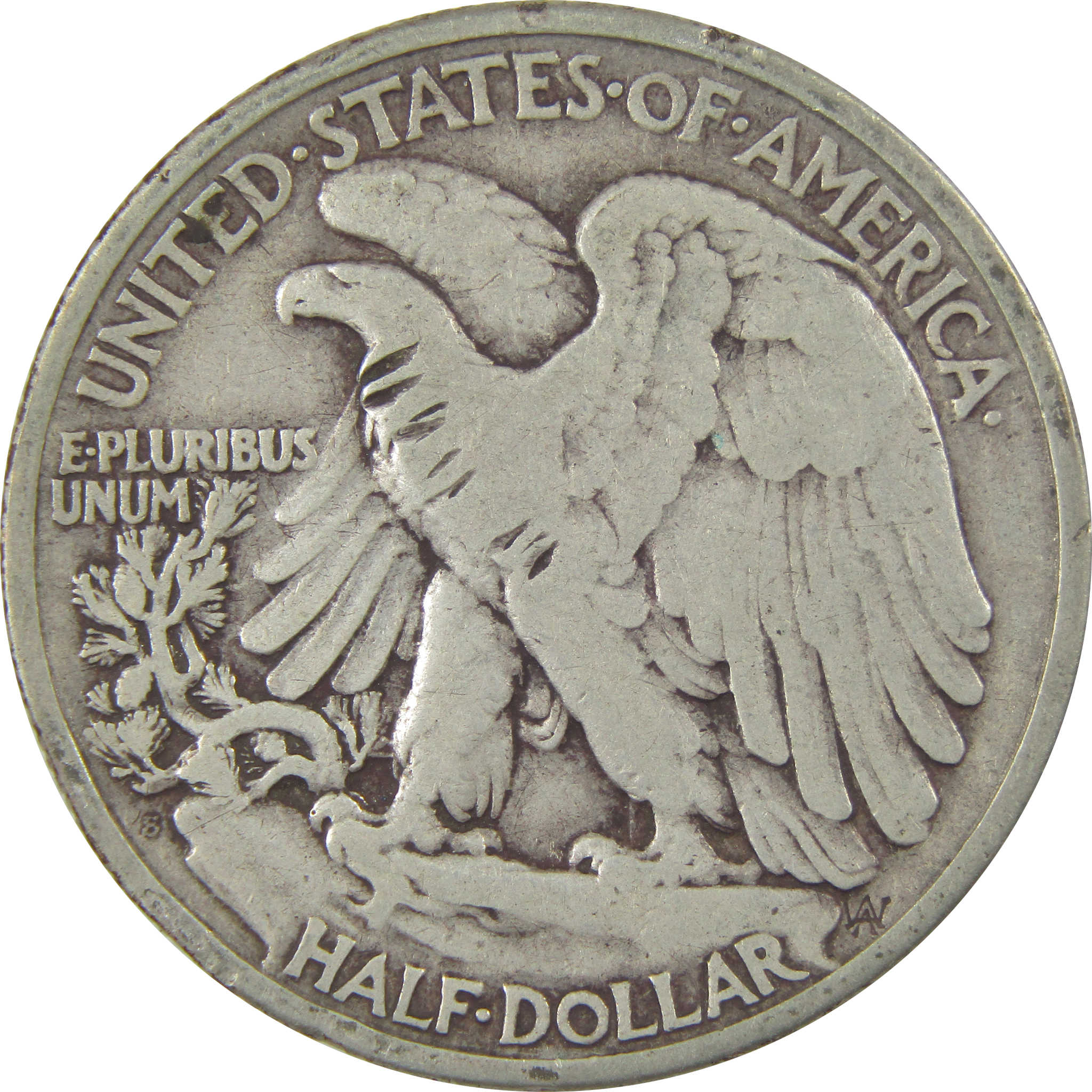 1920 S Liberty Walking Silver Half Dollar F Fine Details SKU:I24119